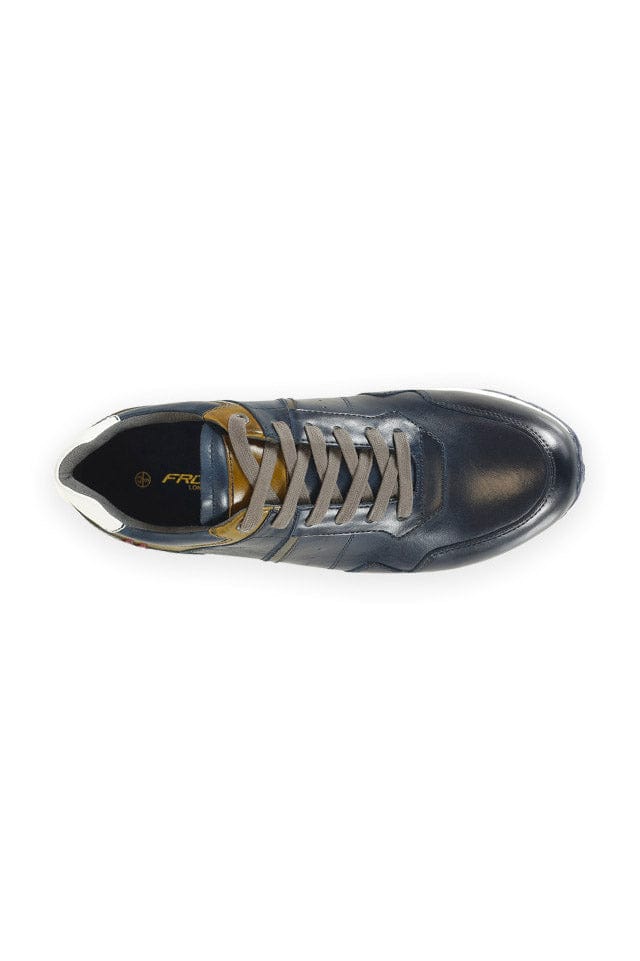 Brescia Leather Trainers - Navy - Image 3