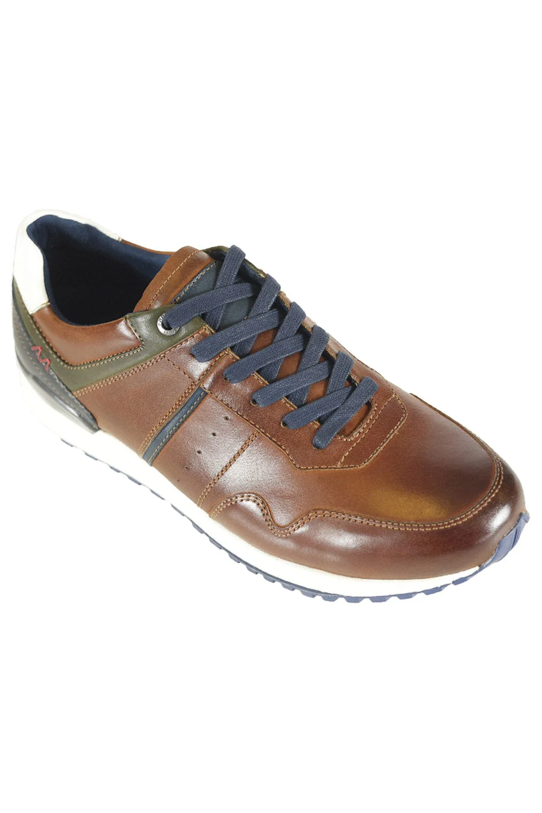Brescia Leather Trainers - Tan - Image 2