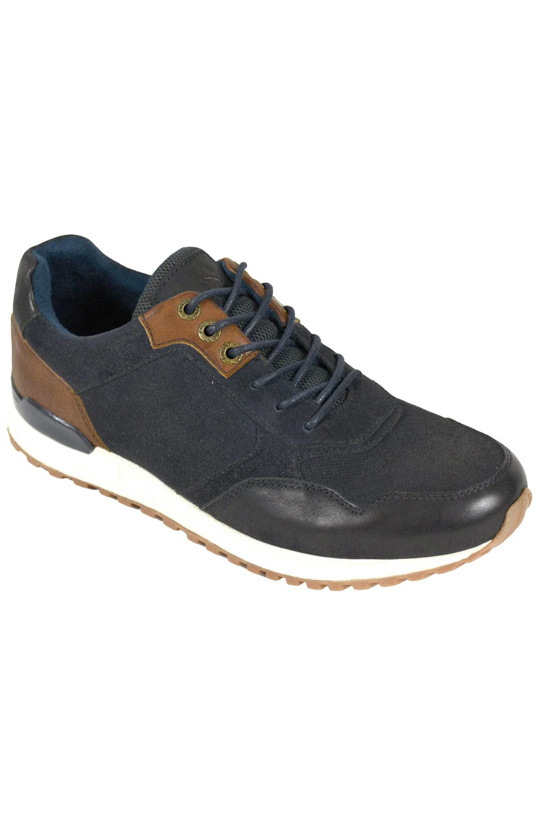 Chicago Leather Trainers - Navy - Image 2