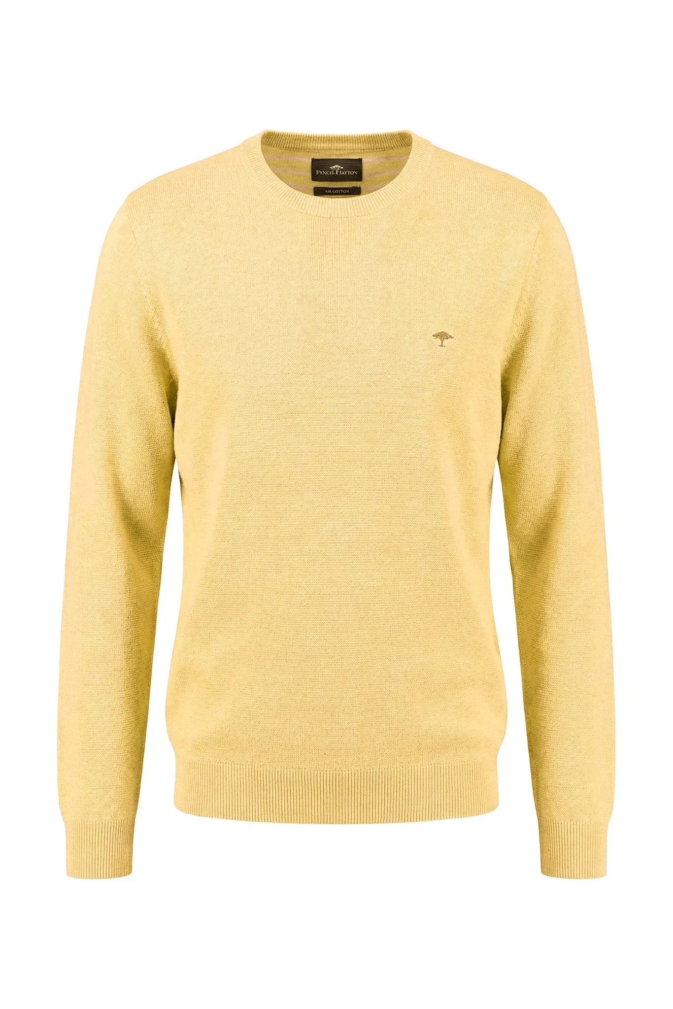 Air Cotton Crew Neck Jumper - Pale Yellow