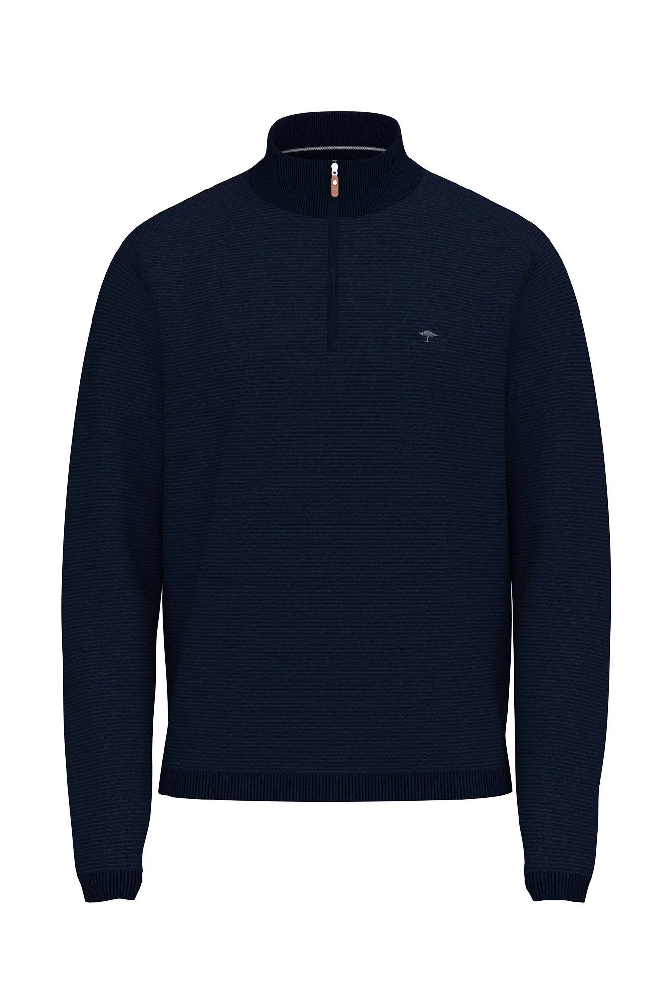 Air Cotton Quarter Zip Jumper - Navy