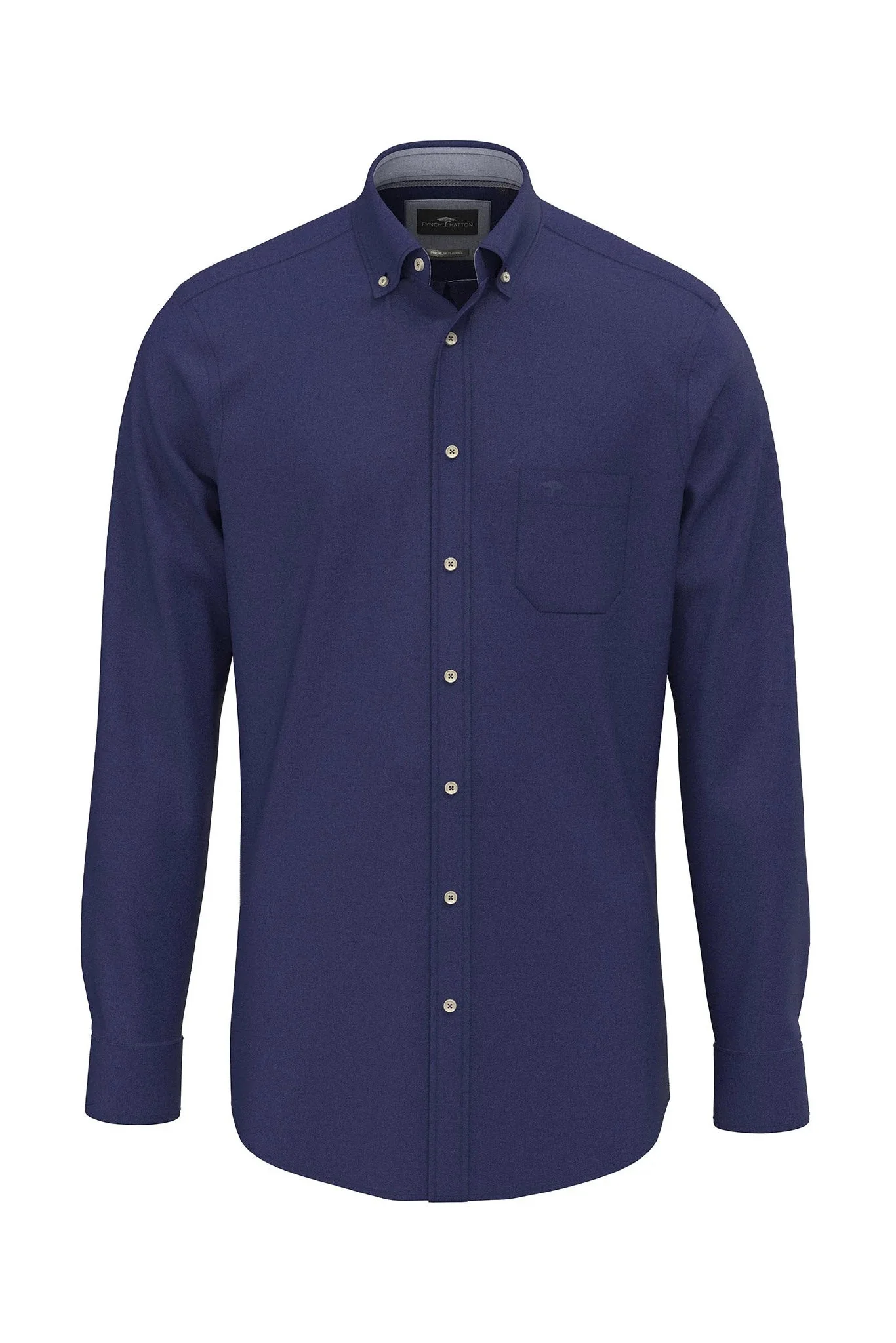 Button-Down Flannel Shirt - Navy