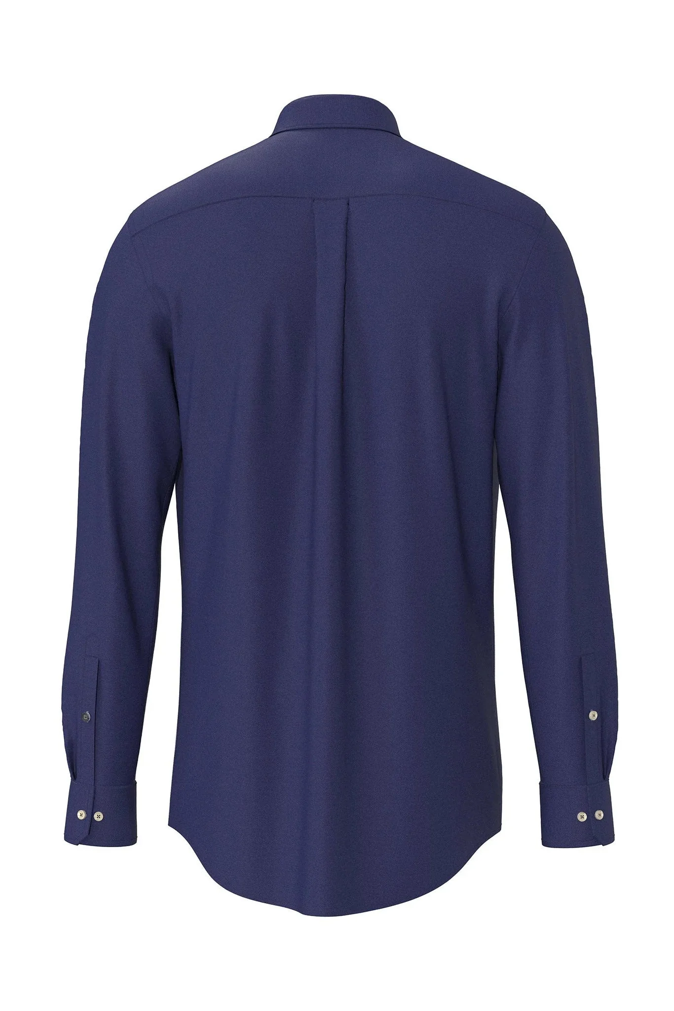 Button-Down Flannel Shirt - Navy - Image 6