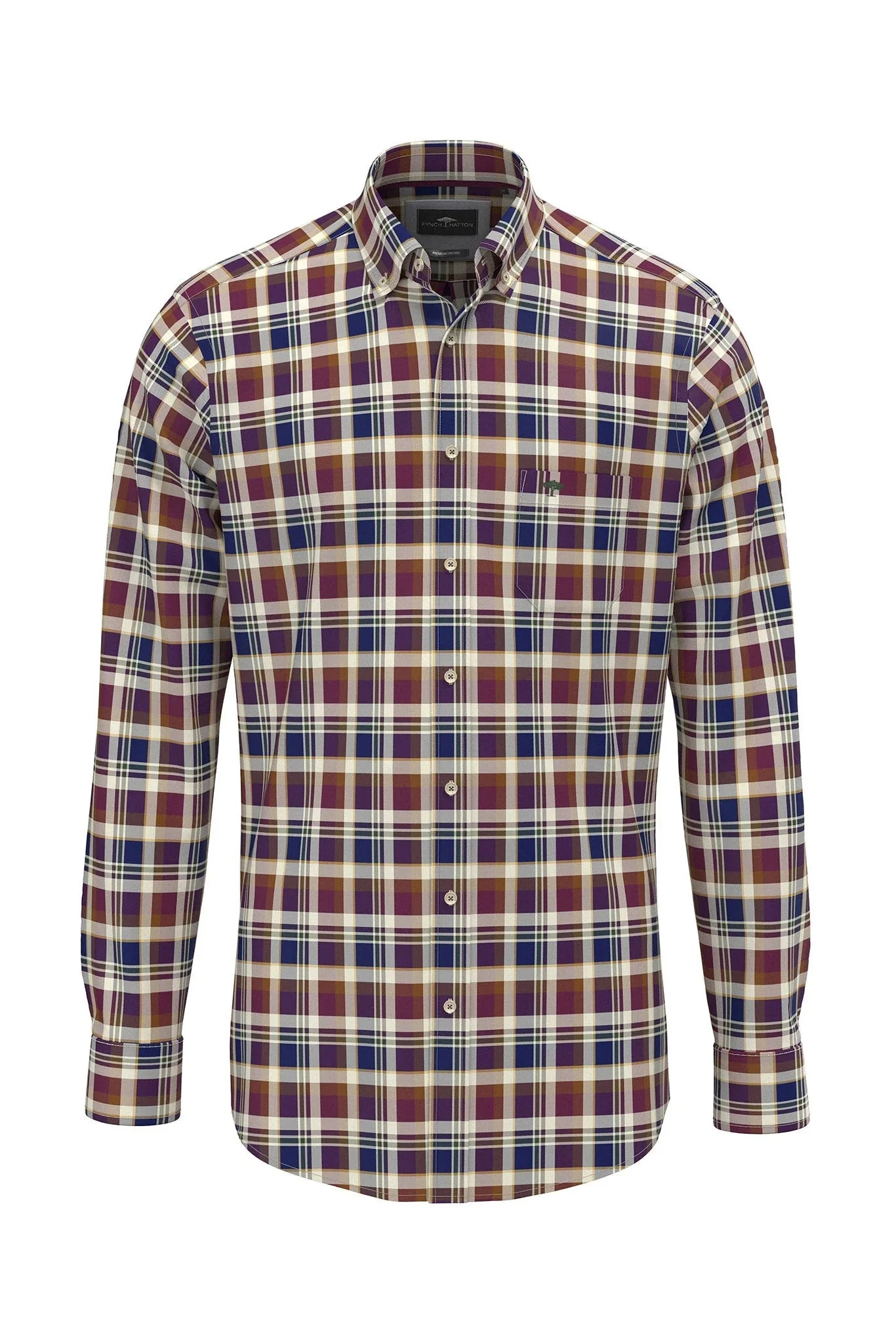 Button-Down Washed Oxford Shirt - Deep Merlot