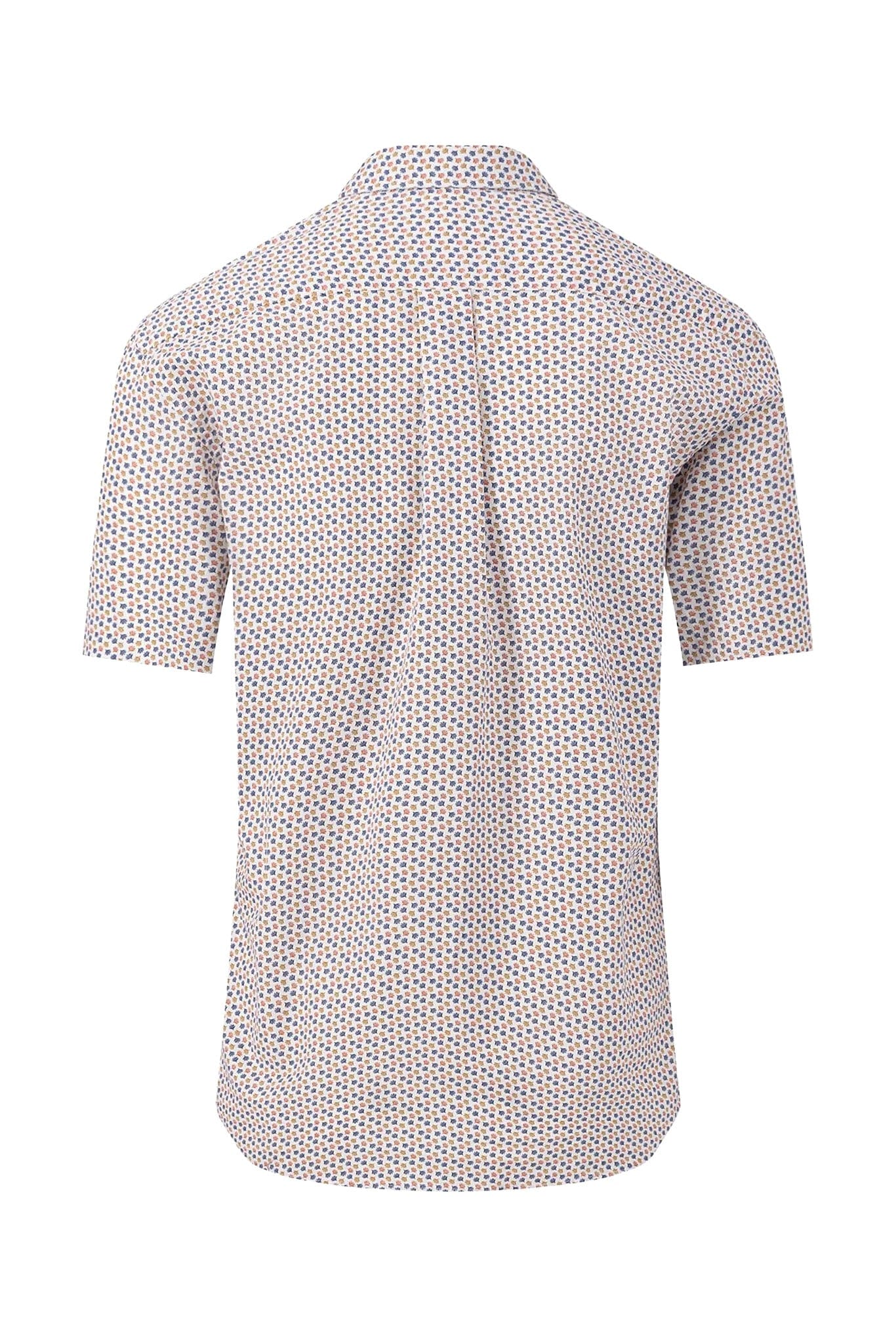 Coloured Leaves Short Sleeve Shirt - Orient Red - Image 2