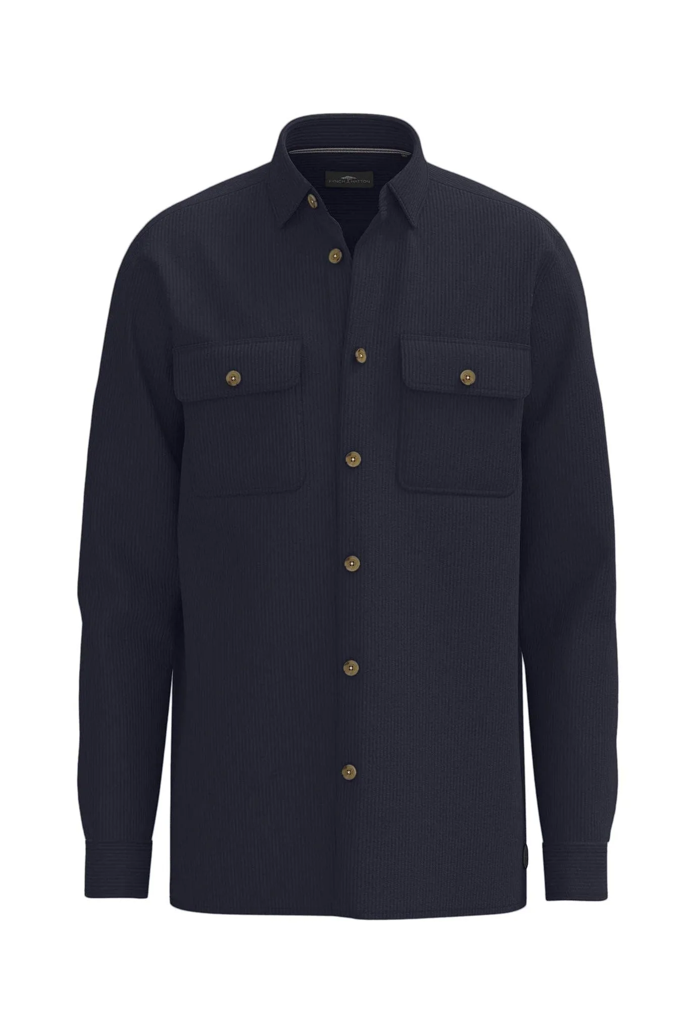 Corduroy Cotton Overshirt - Navy