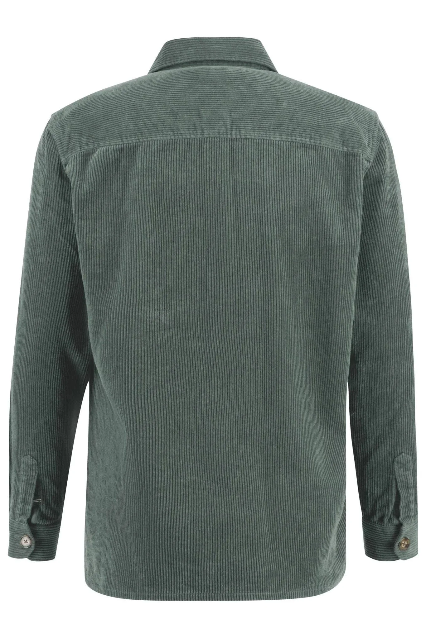 Corduroy Cotton Overshirt - Sage Green - Image 2