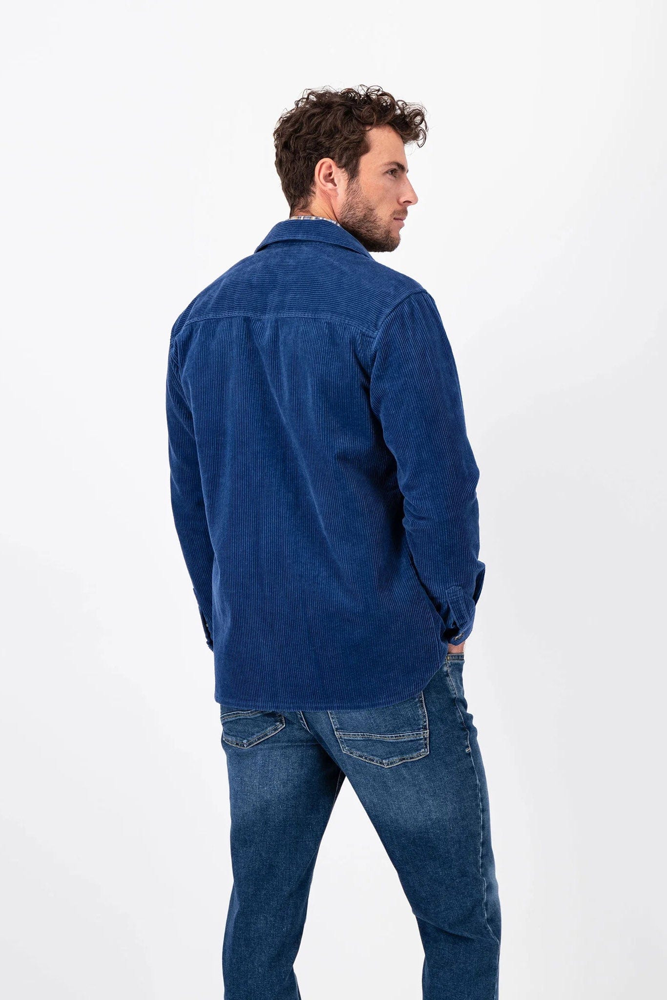 Corduroy Cotton Overshirt - Wave - Image 4