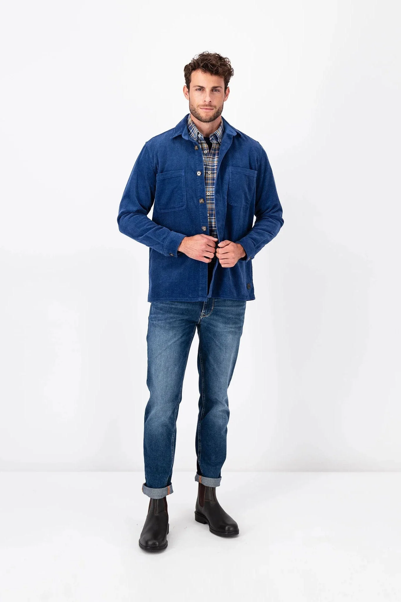 Corduroy Cotton Overshirt - Wave - Image 5
