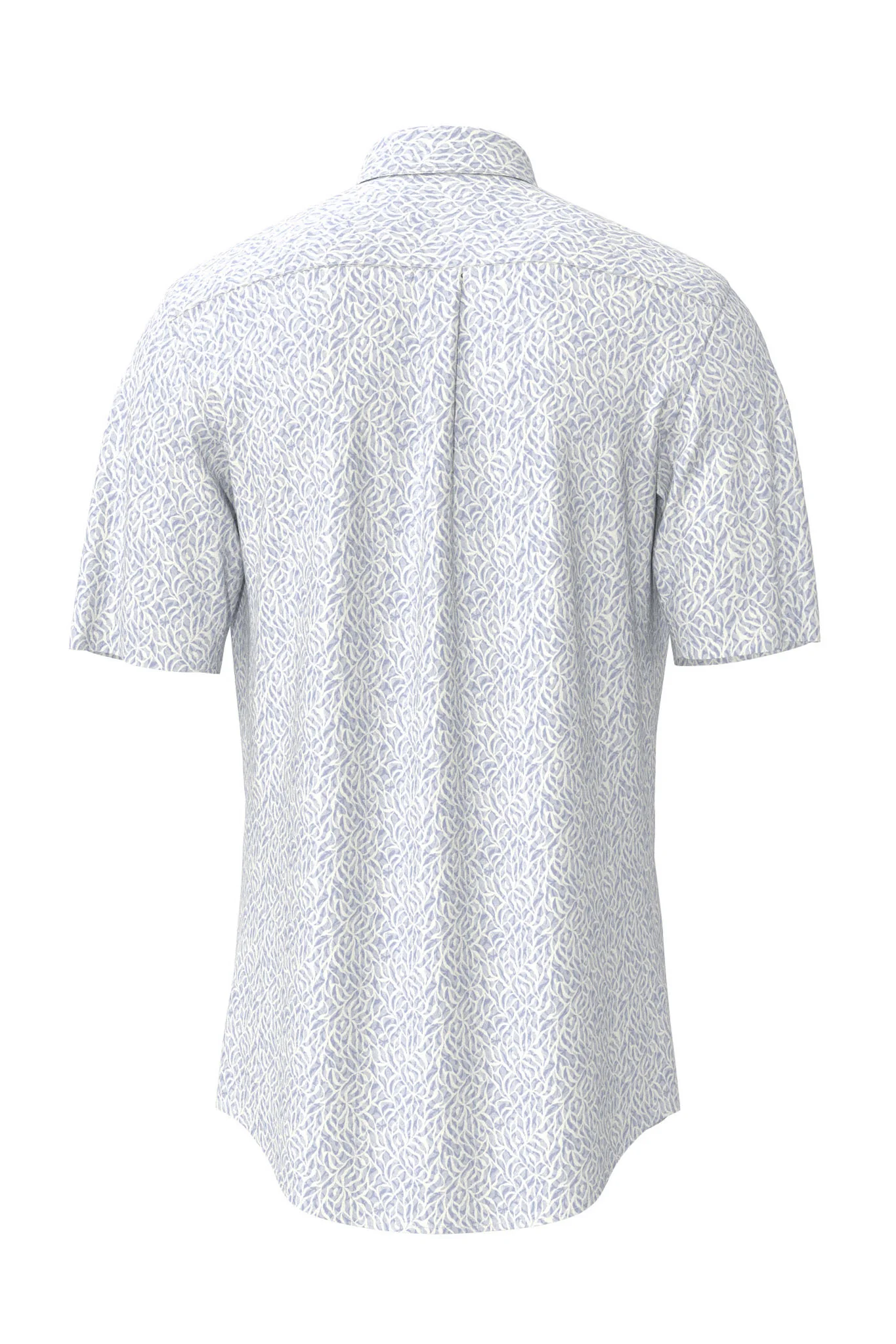 Cotton Slub Print Short Sleeve Shirt - New Breeze - Image 2