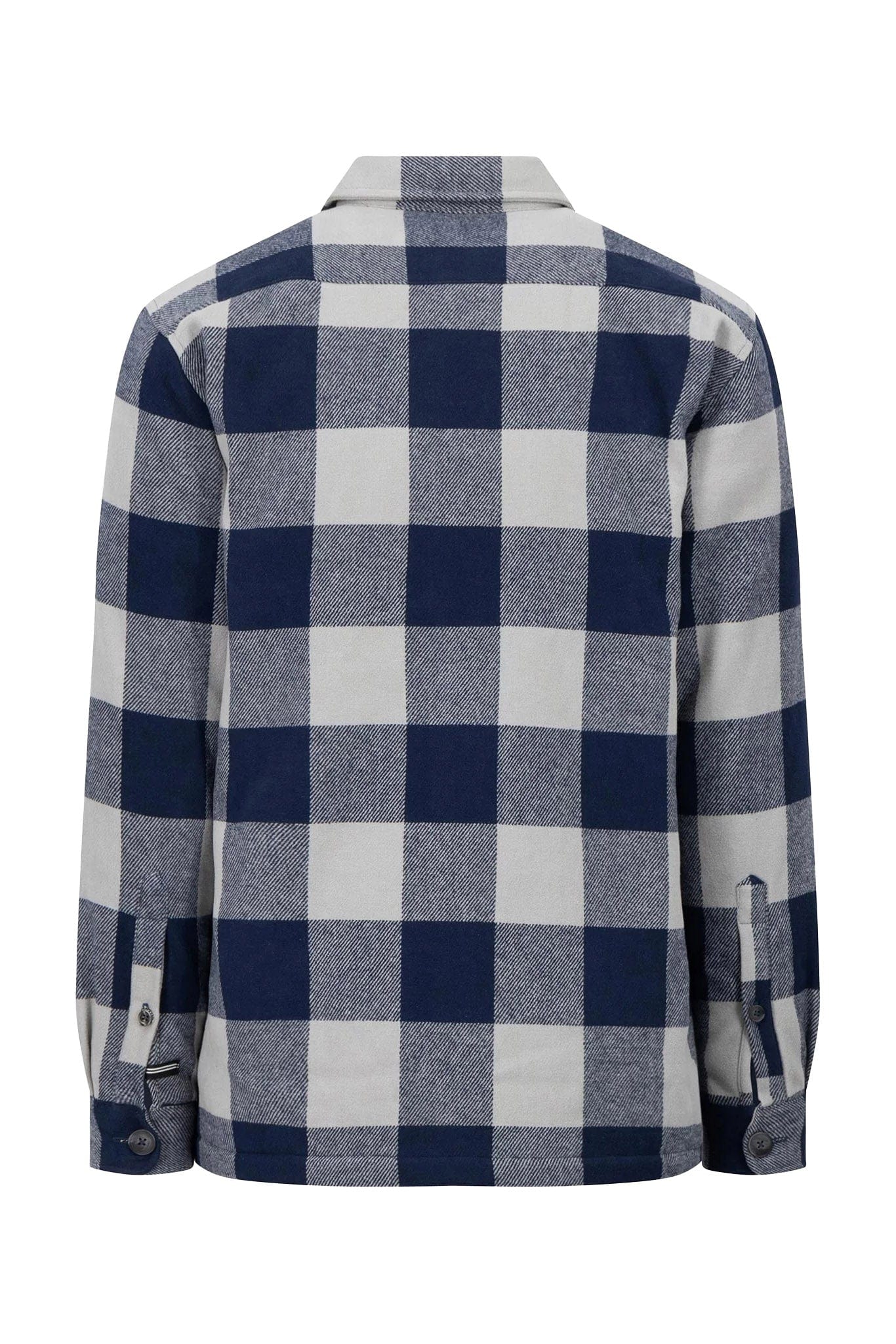 Flannel Check Overshirt - Navy - Image 6