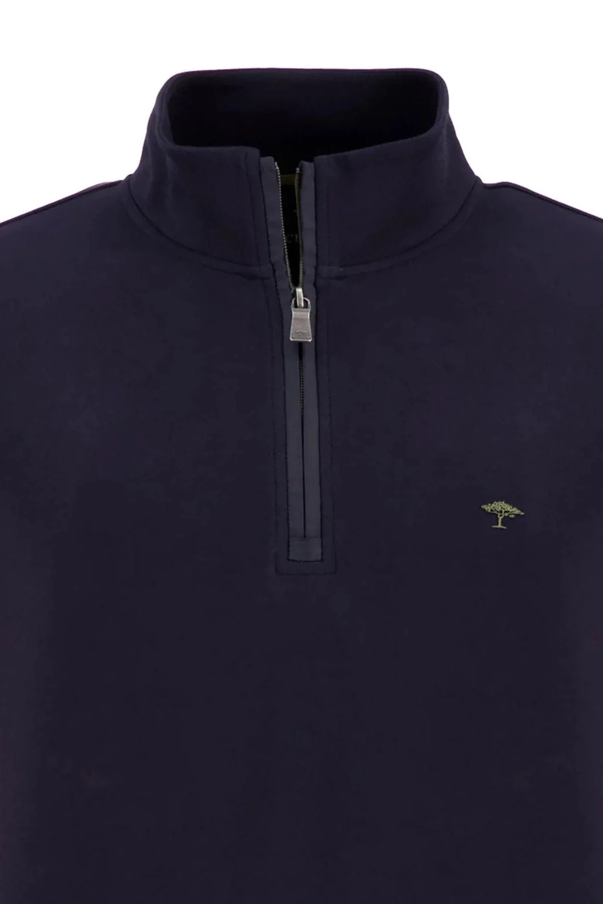 Jersey Quarter Zip Sweatshirt - Navy - Image 3