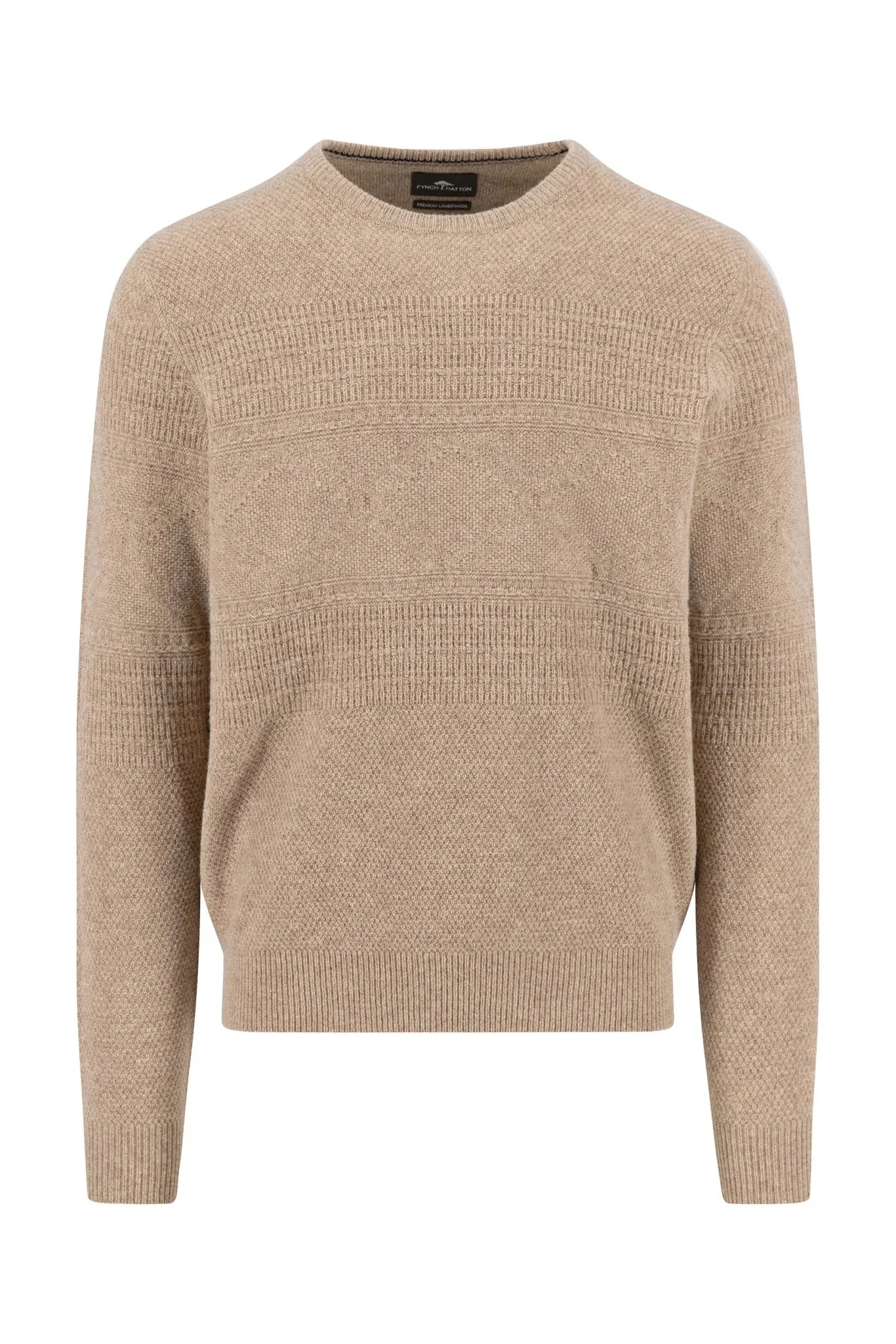 Lambswool Crew Neck Jumper - Taupe