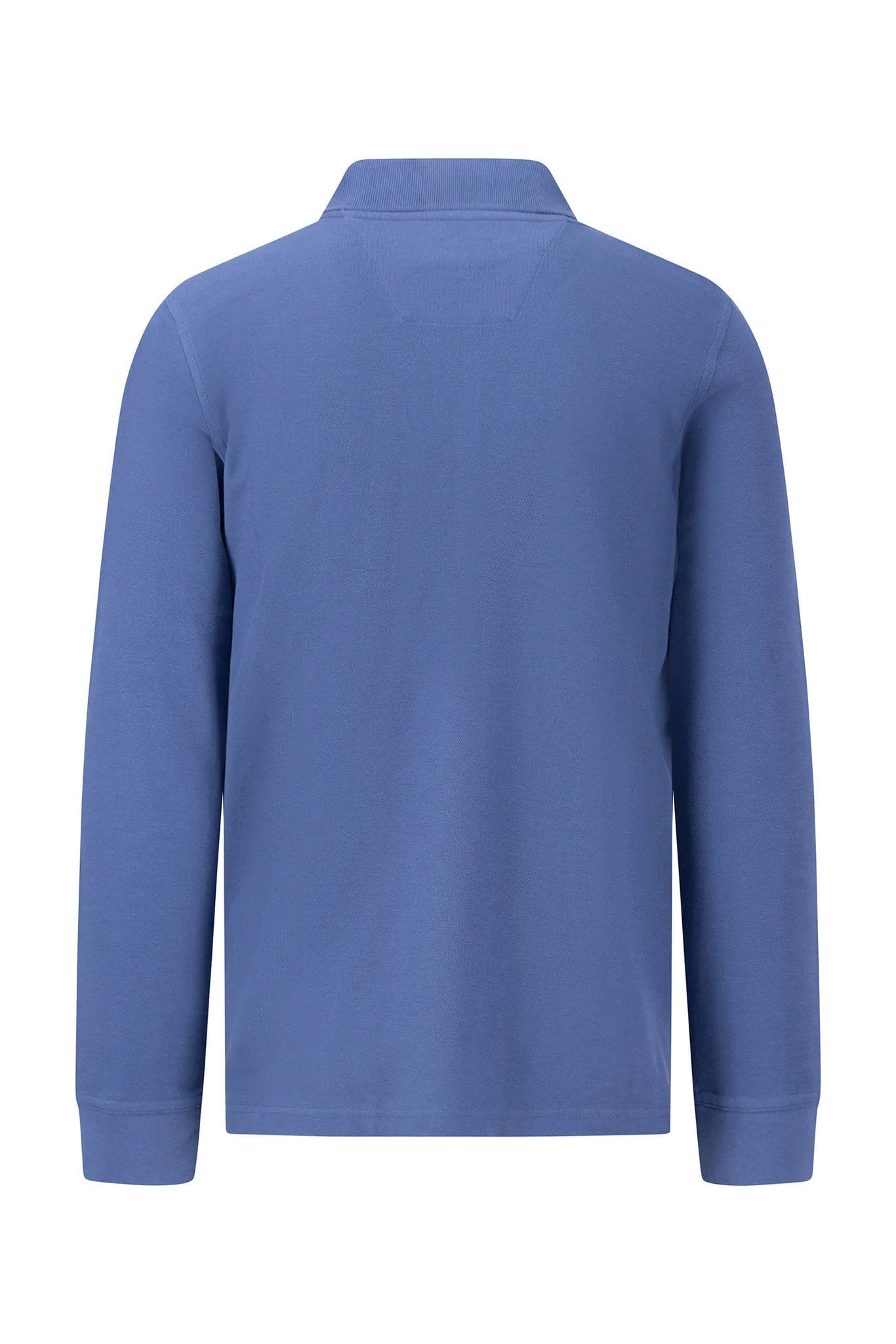 Long Sleeve Cotton Polo Shirt - Wave - Image 2