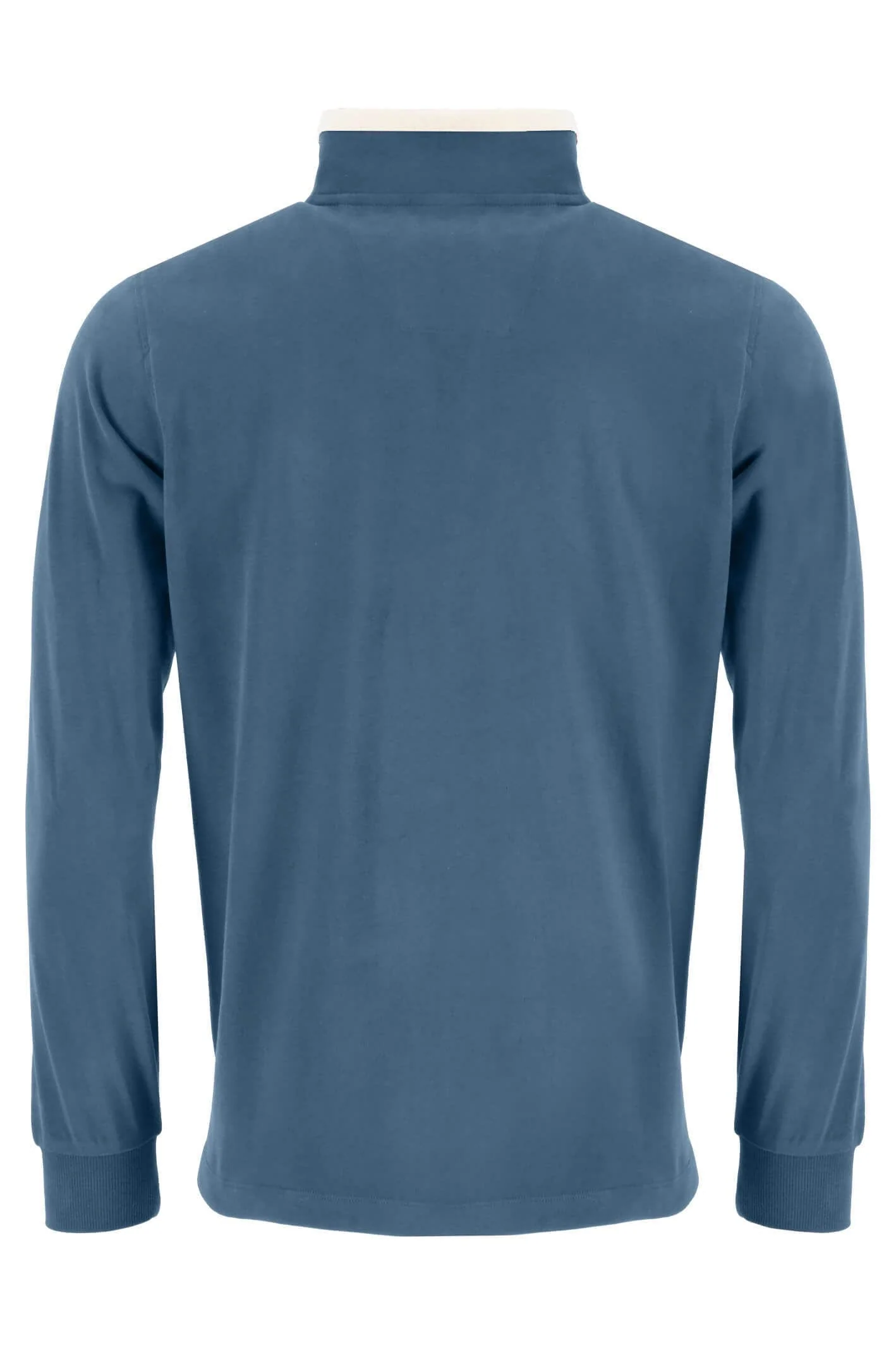 Long Sleeve Rugby Quarter Zip Sweatshirt - Dolphin - Image 3