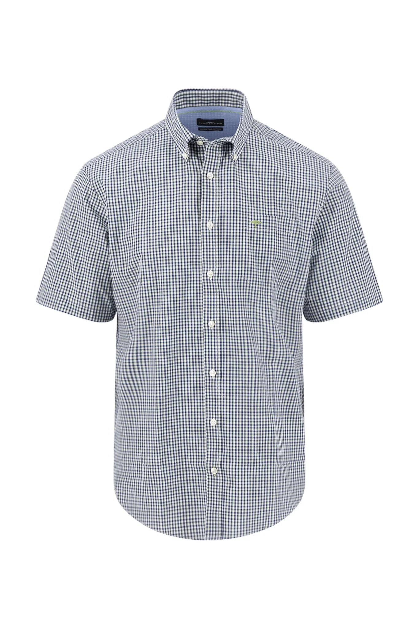Short Sleeve Check Shirt - Avocado