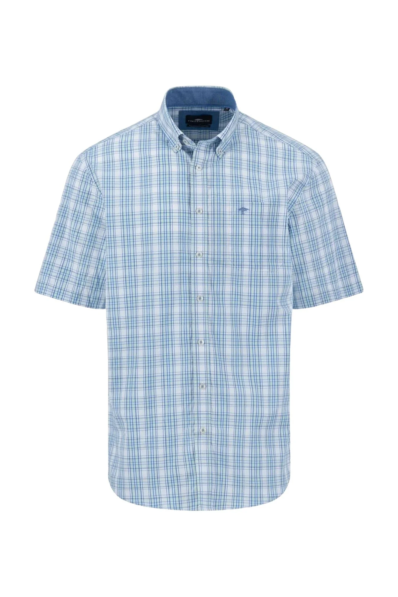 Summer Check Short Sleeve Shirt - Minty Green
