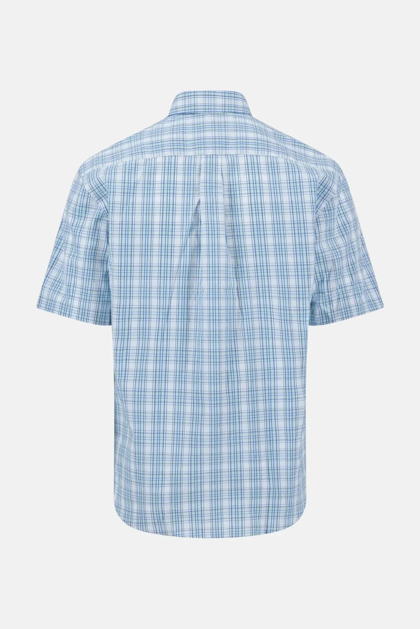 Summer Check Short Sleeve Shirt - Minty Green - Image 2
