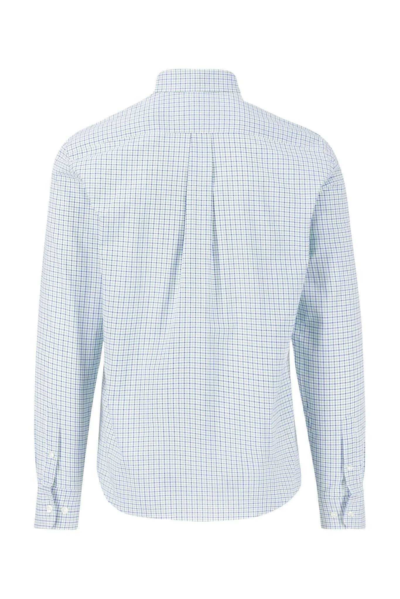 Summer Oxford Check Shirt - Turf Green - Image 2