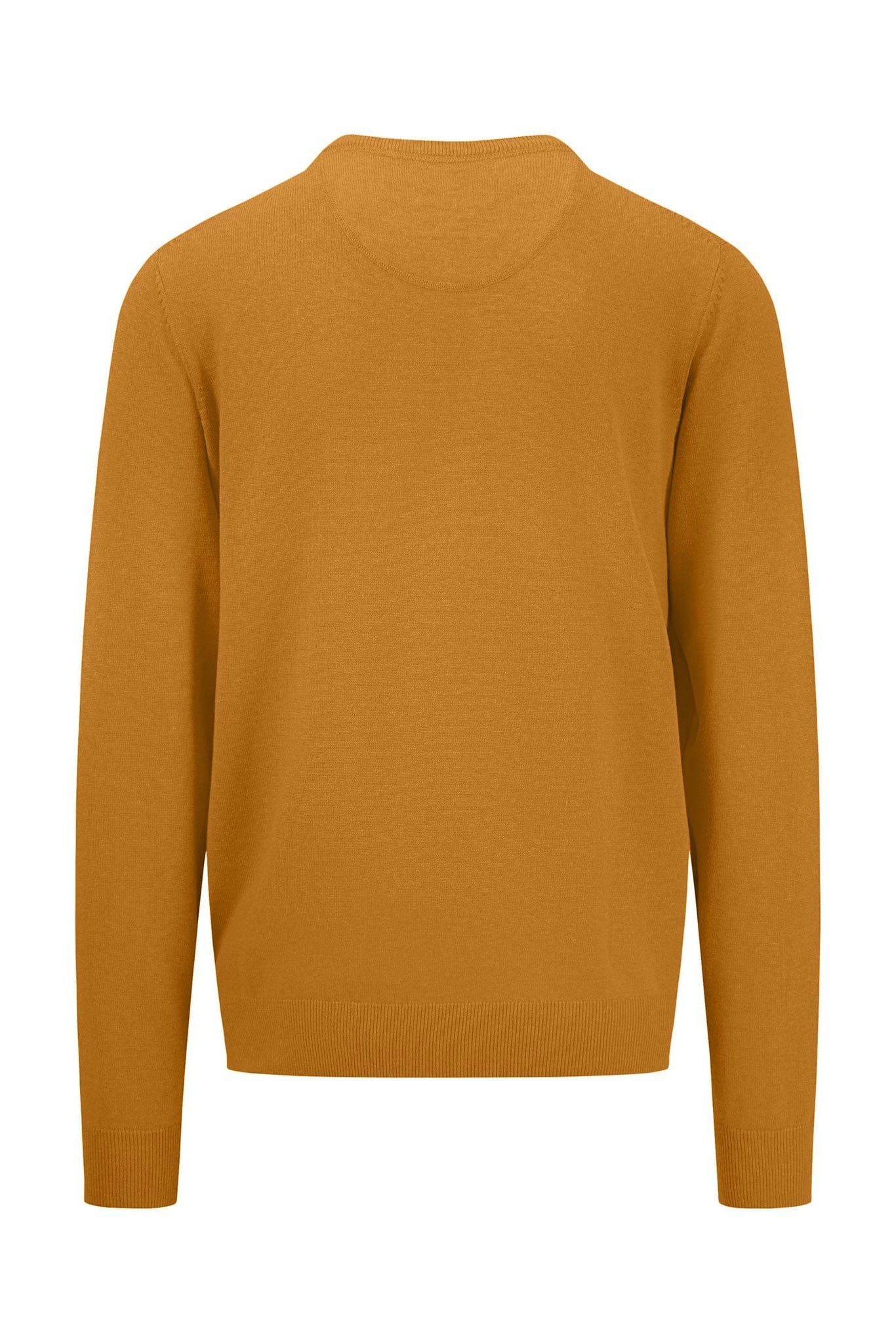 Superfine Cotton Crew Neck Jumper - New Dijon - Image 2