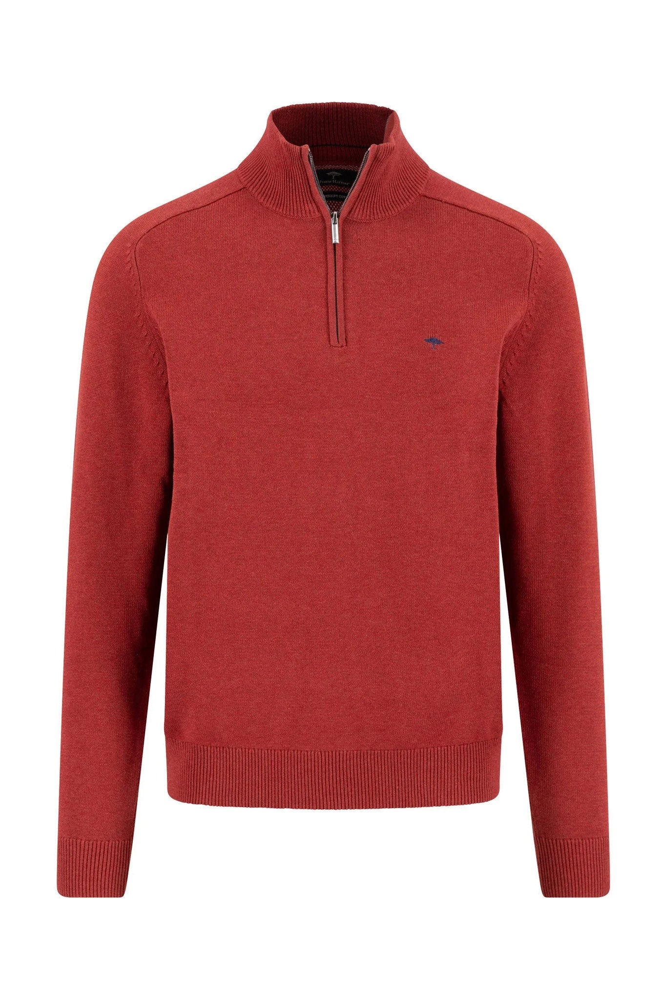 Supersoft Quarter Zip Jumper - Garnet Red