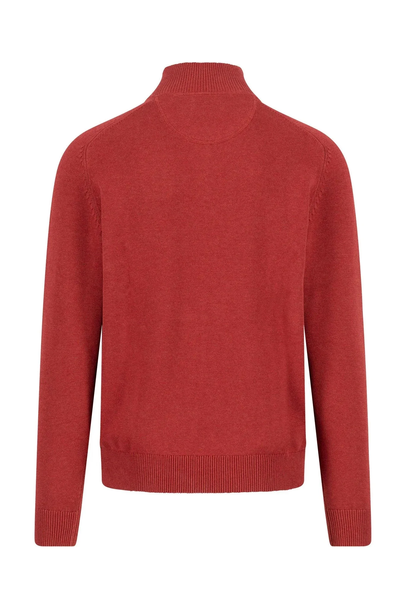 Supersoft Quarter Zip Jumper - Garnet Red - Image 2