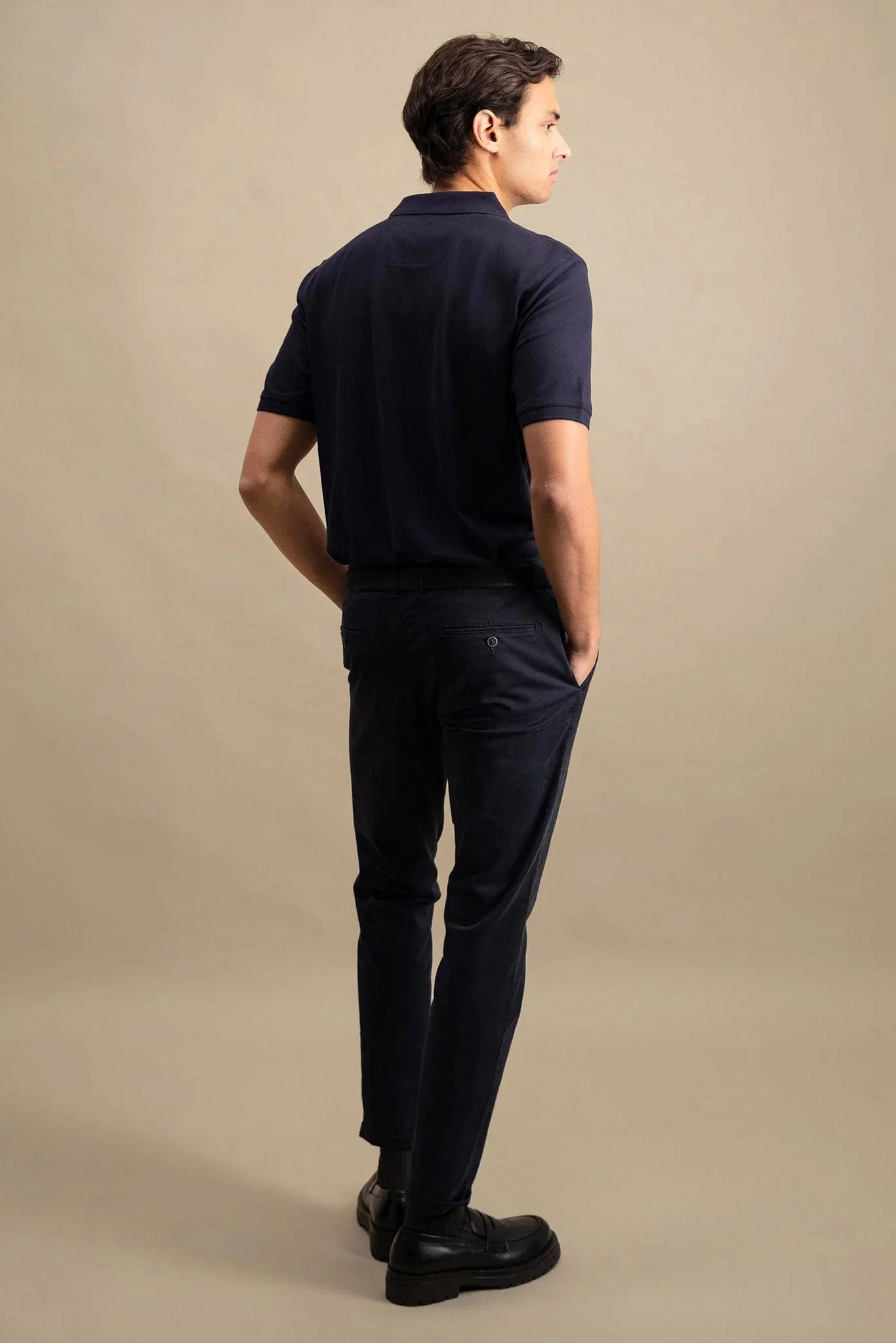 Supima Cotton Polo - Navy - Image 3