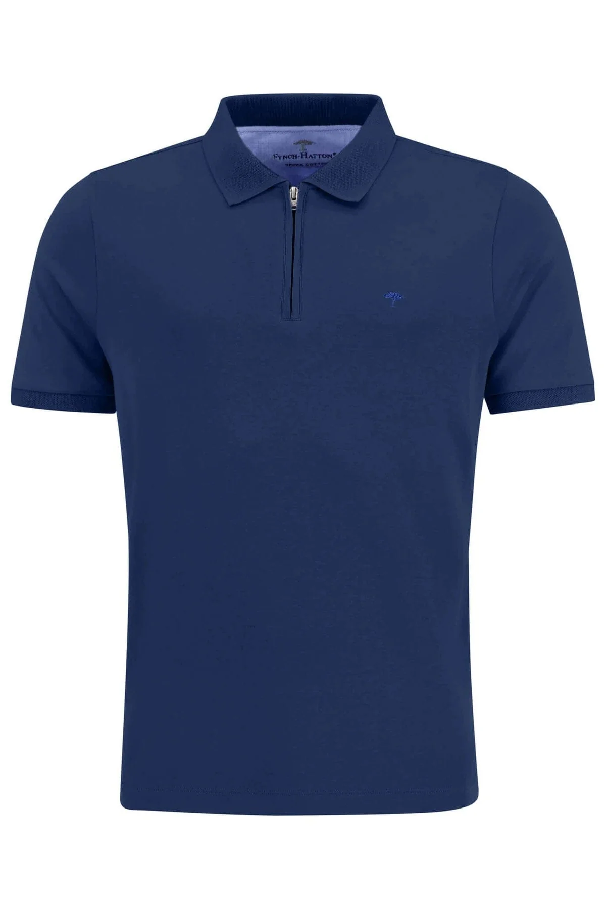 Supima Cotton Zip Polo Shirt - Midnight
