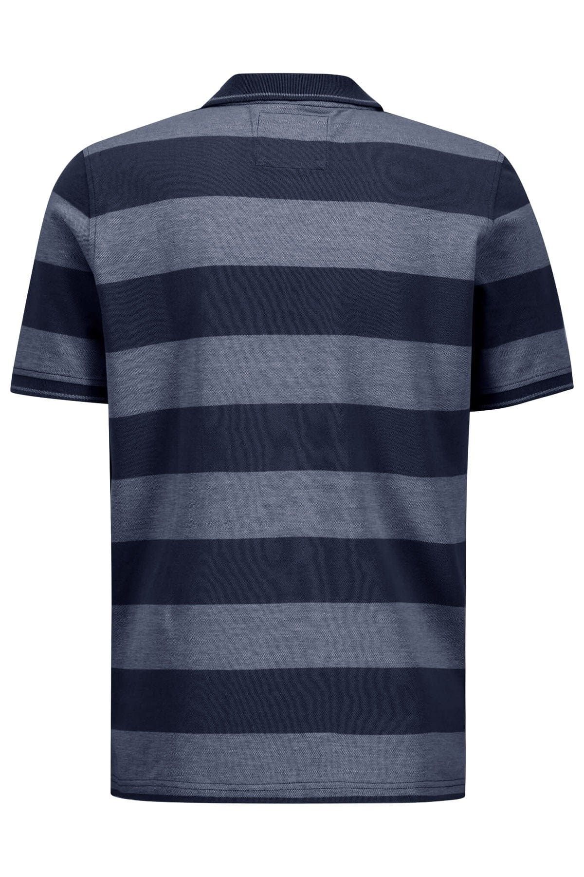 Two-Tone Stripe Polo - Navy - Image 2