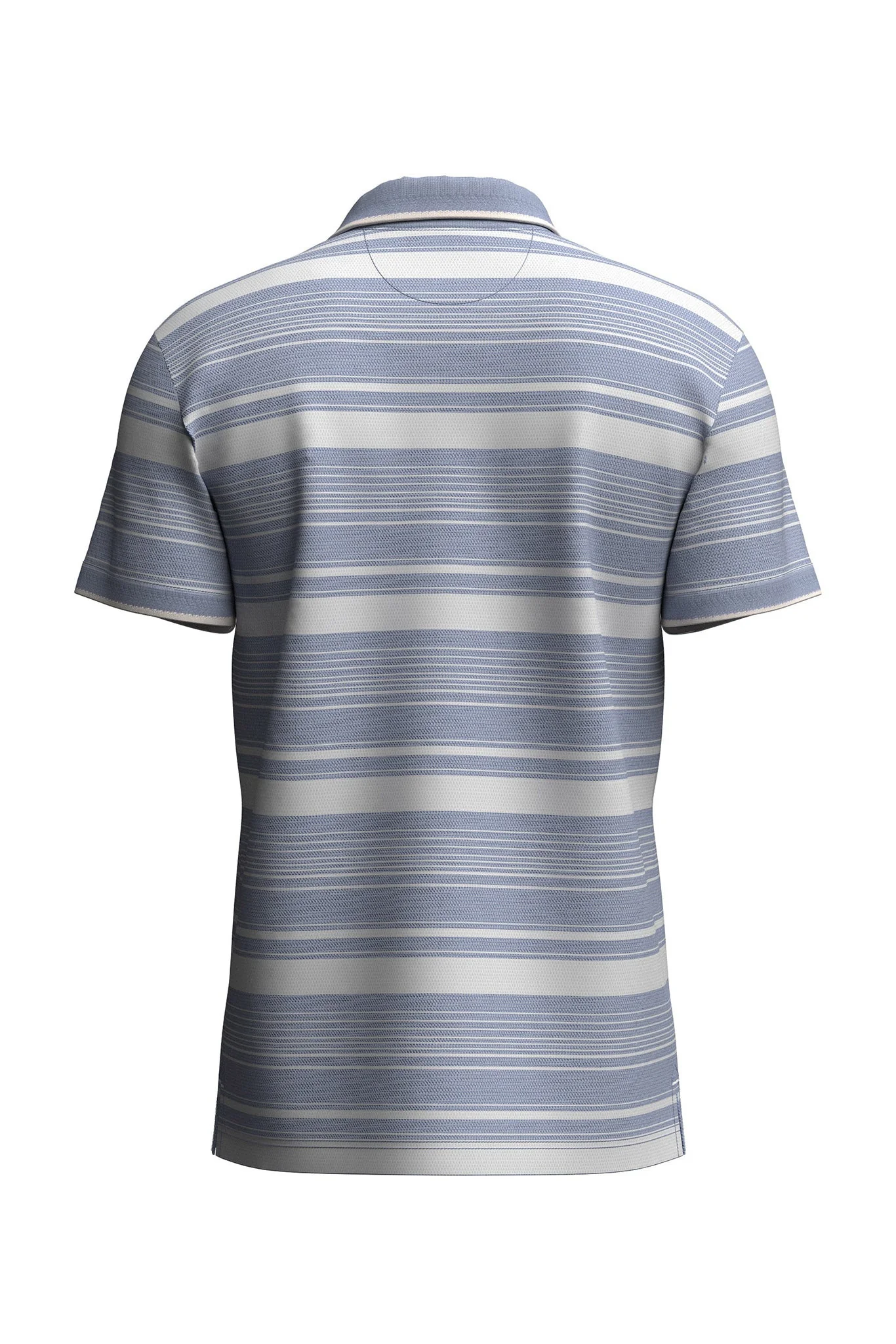 Two Tone Stripe Polo - New Breeze - Image 2