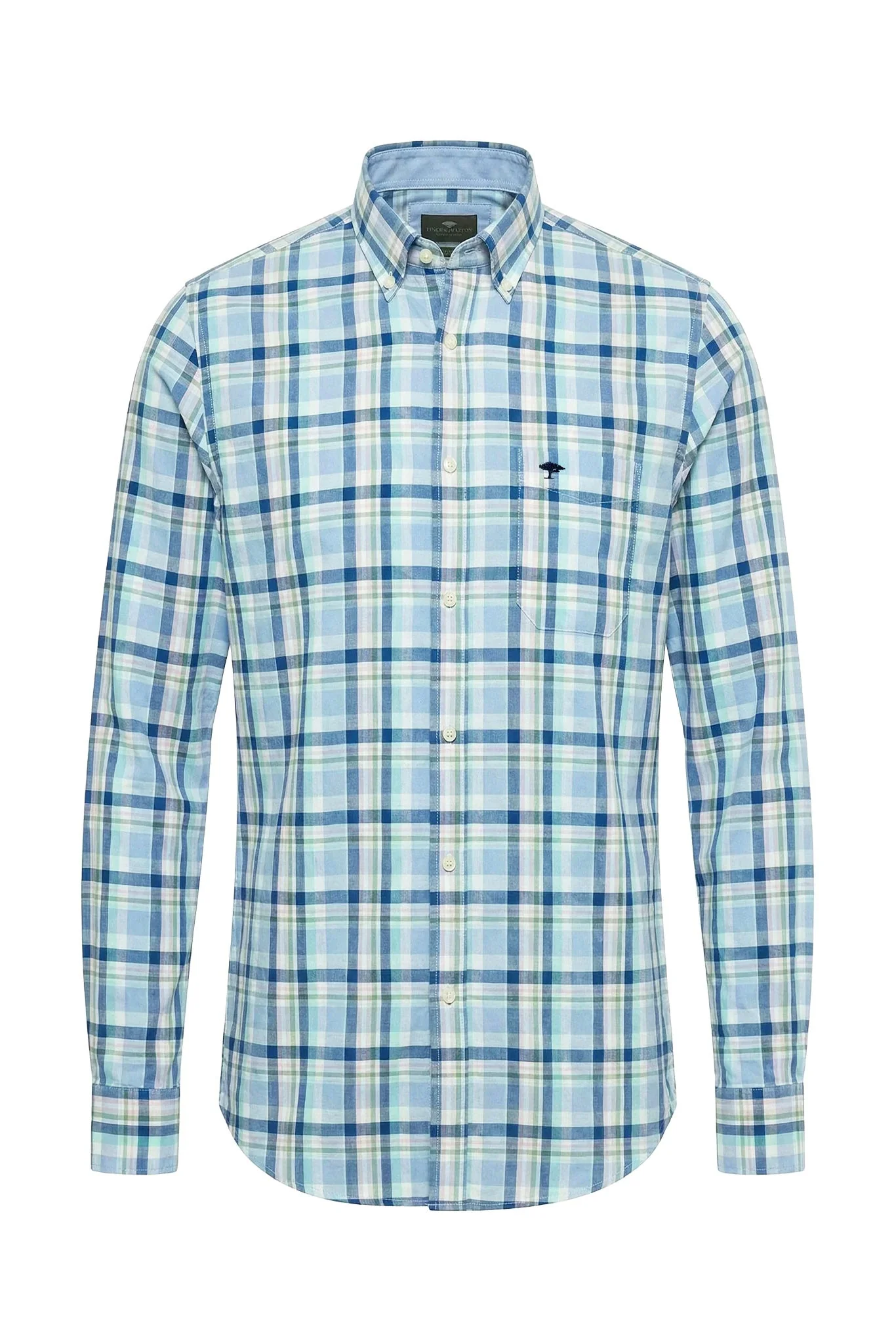 Washed Oxford Check Shirt - Mint