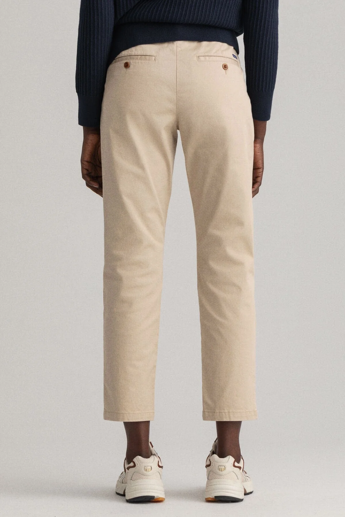 Fryda Slim Fit Classic Chinos - Dry Sand - Image 4