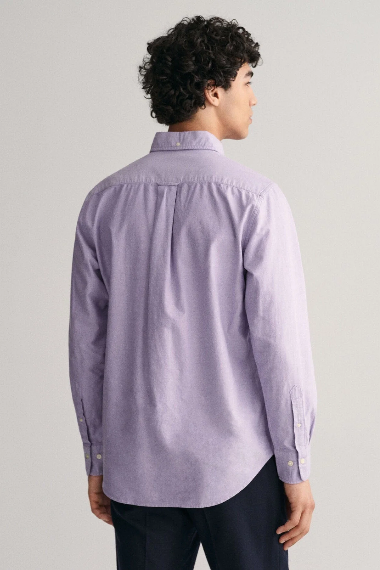 Regular Fit Oxford Shirt - Lilac - Image 3