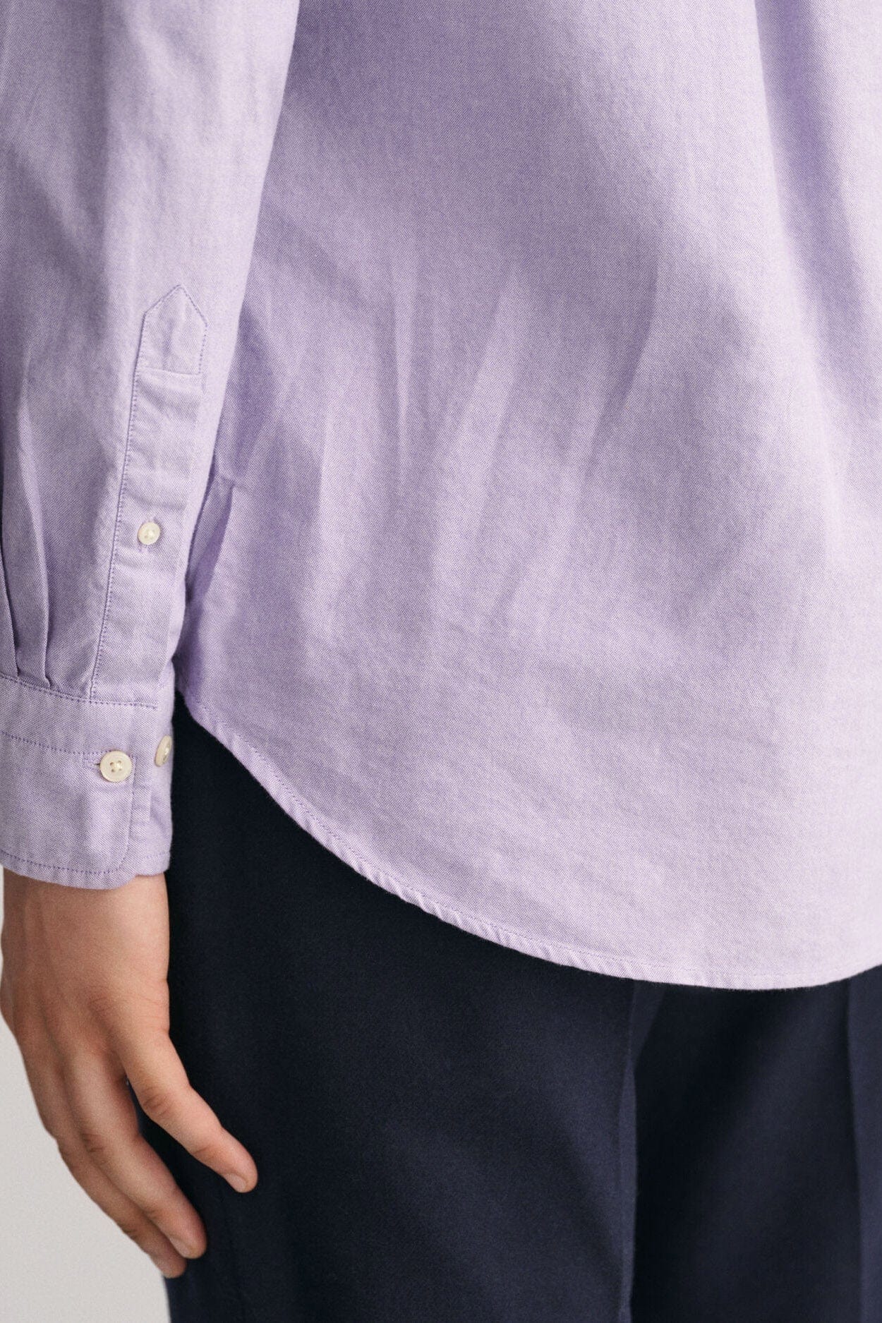 Regular Fit Oxford Shirt - Lilac - Image 5