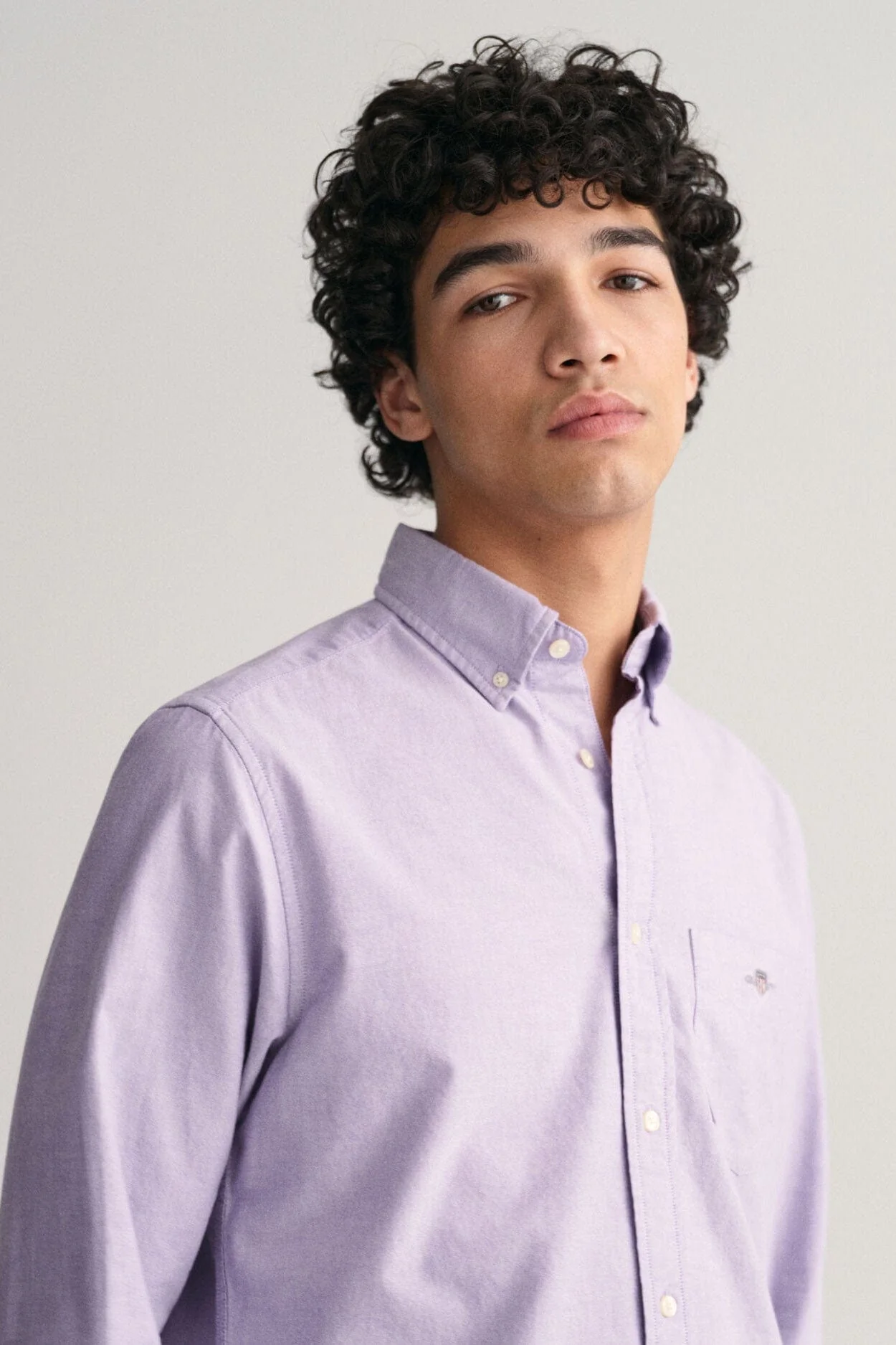 Regular Fit Oxford Shirt - Lilac - Image 6