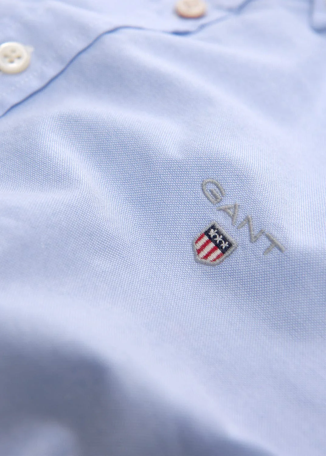 Slim Fit Oxford Shirt - Capri Blue - Image 3