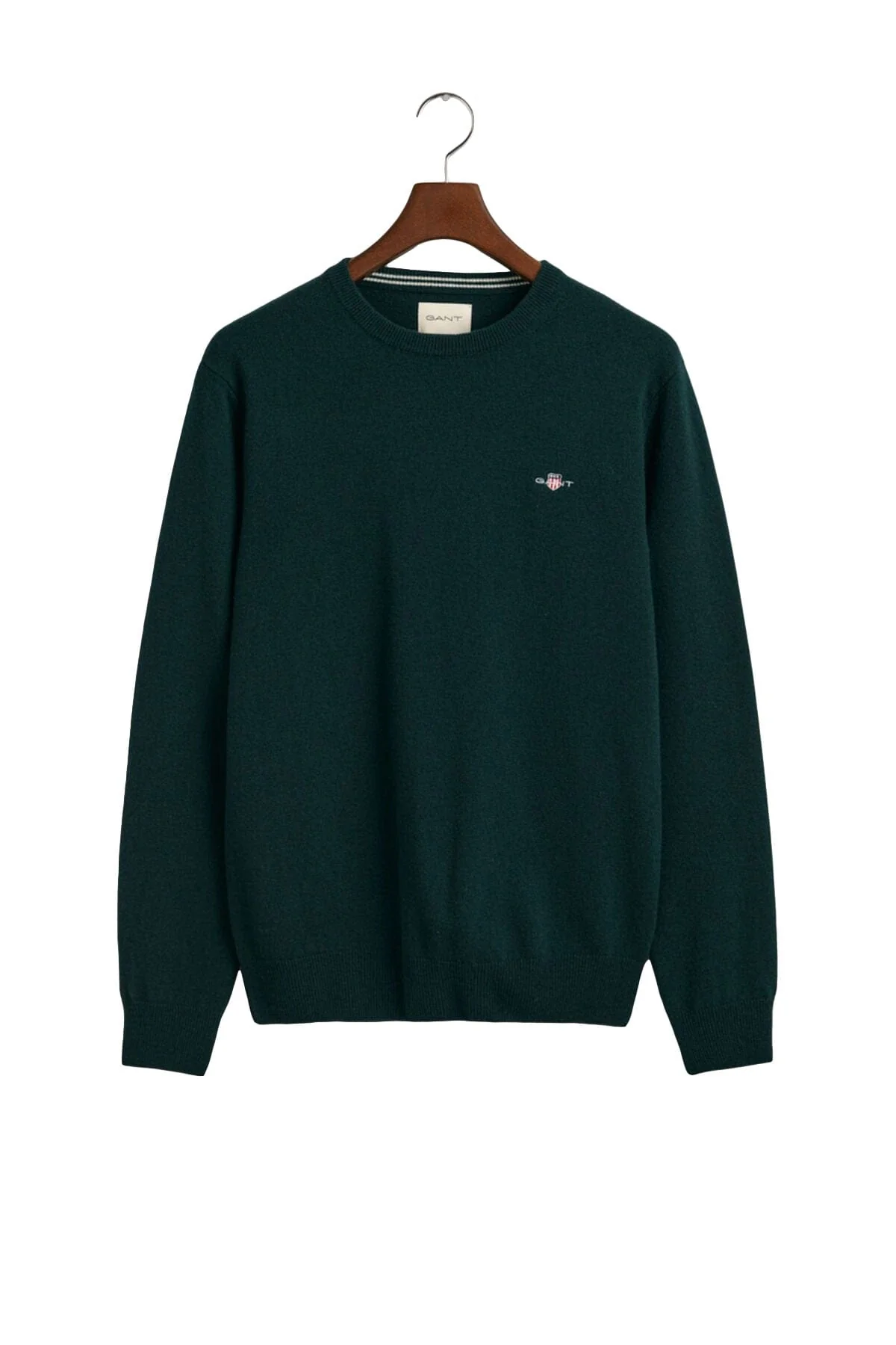 Superfine Lambswool Crew Neck - Tartan Green