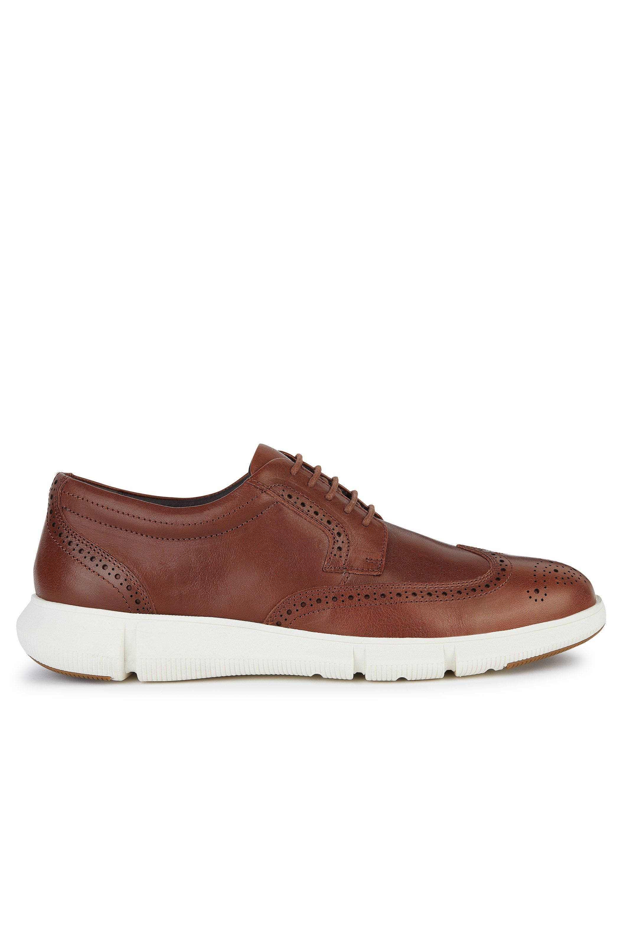 Adacter Casual Waxed Leather Shoes - Light Brown