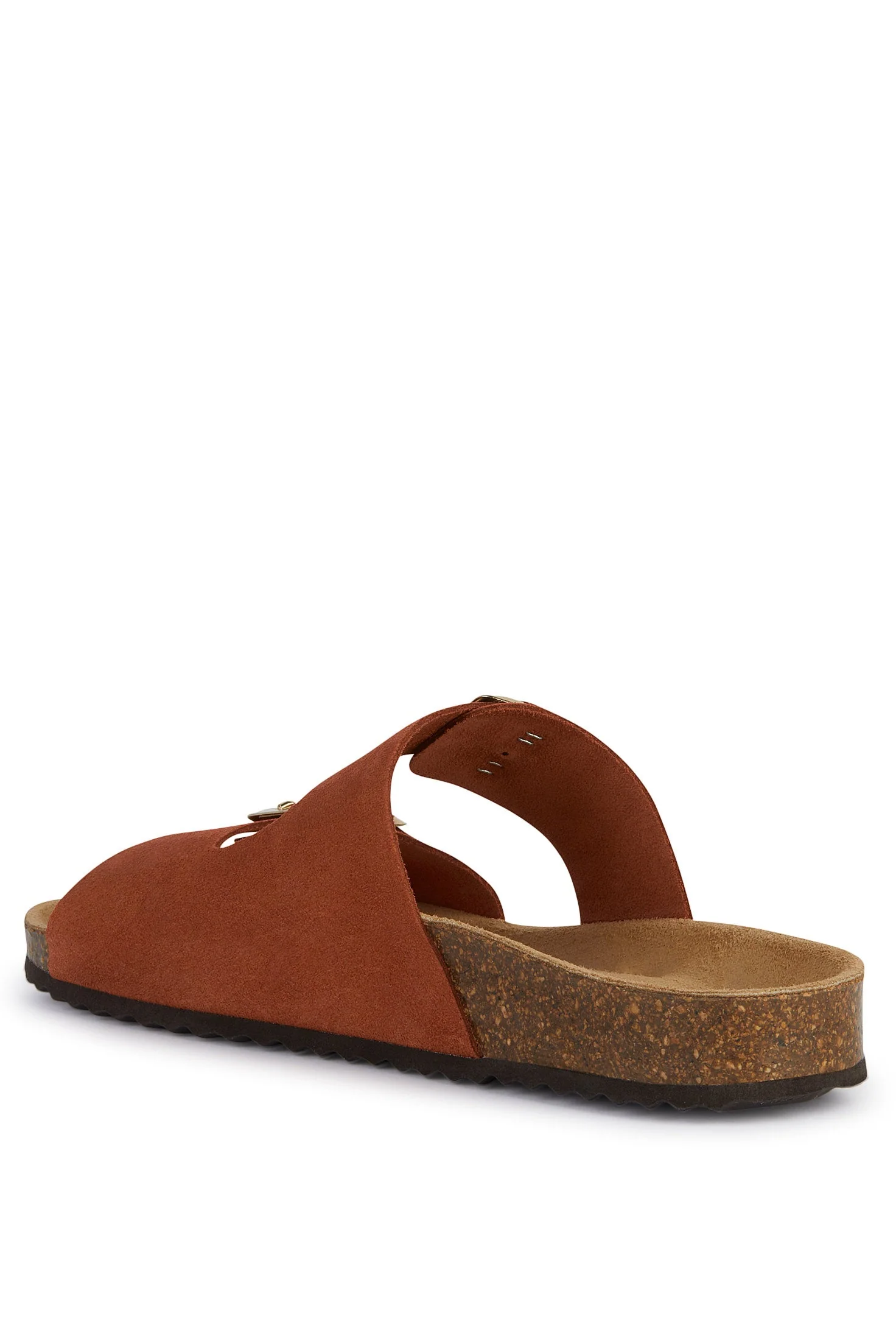 Brionia Suede Leather Sandals - Brick - Image 3