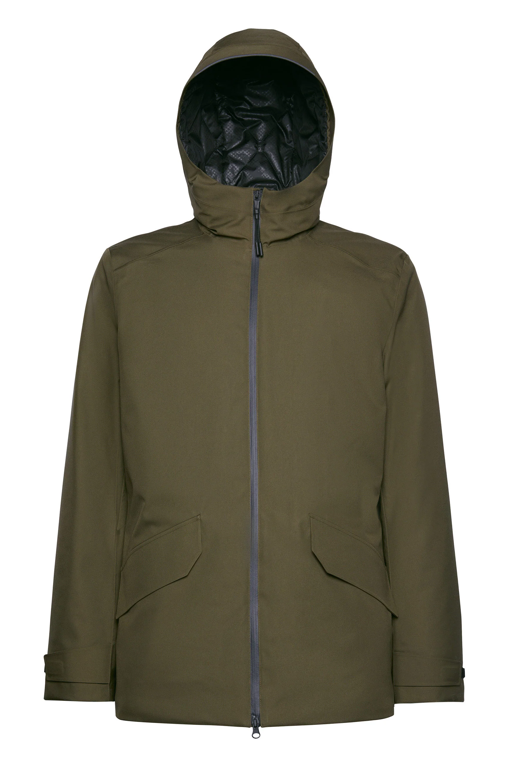 Men's Clintford Mid Length Parka Jacket - Olive Night