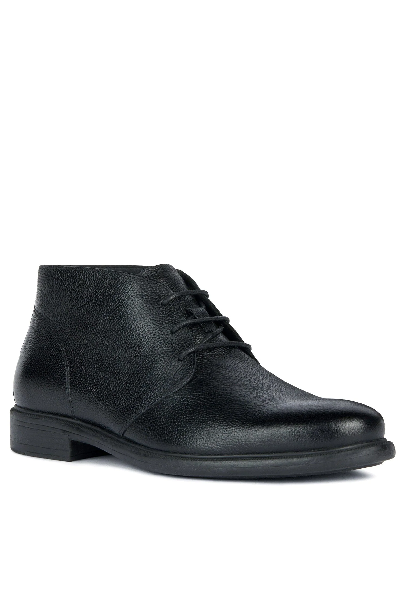 Men's Terence Tumbled Leather Ankle Boots - Black - Image 2