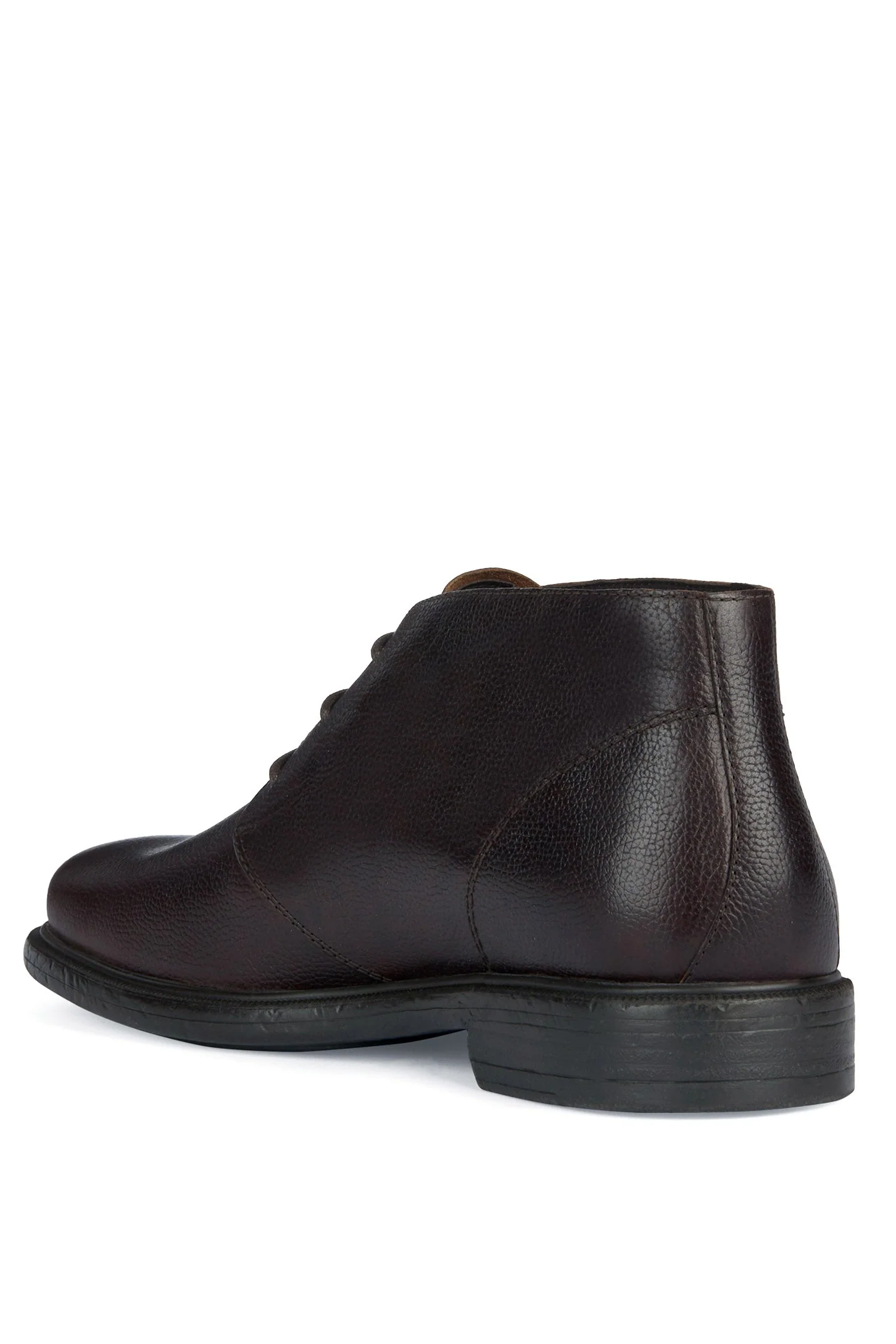 Men's Terence Tumbled Leather Ankle Boots - Dark Coffee - Image 2
