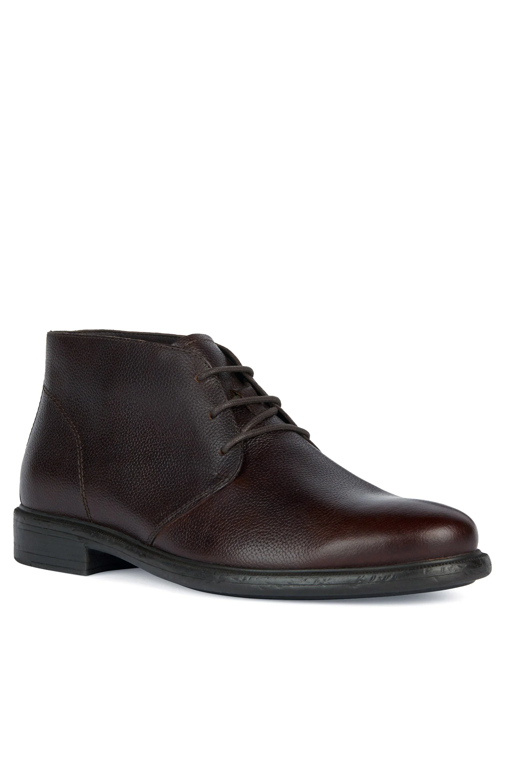 Men's Terence Tumbled Leather Ankle Boots - Dark Coffee - Image 3