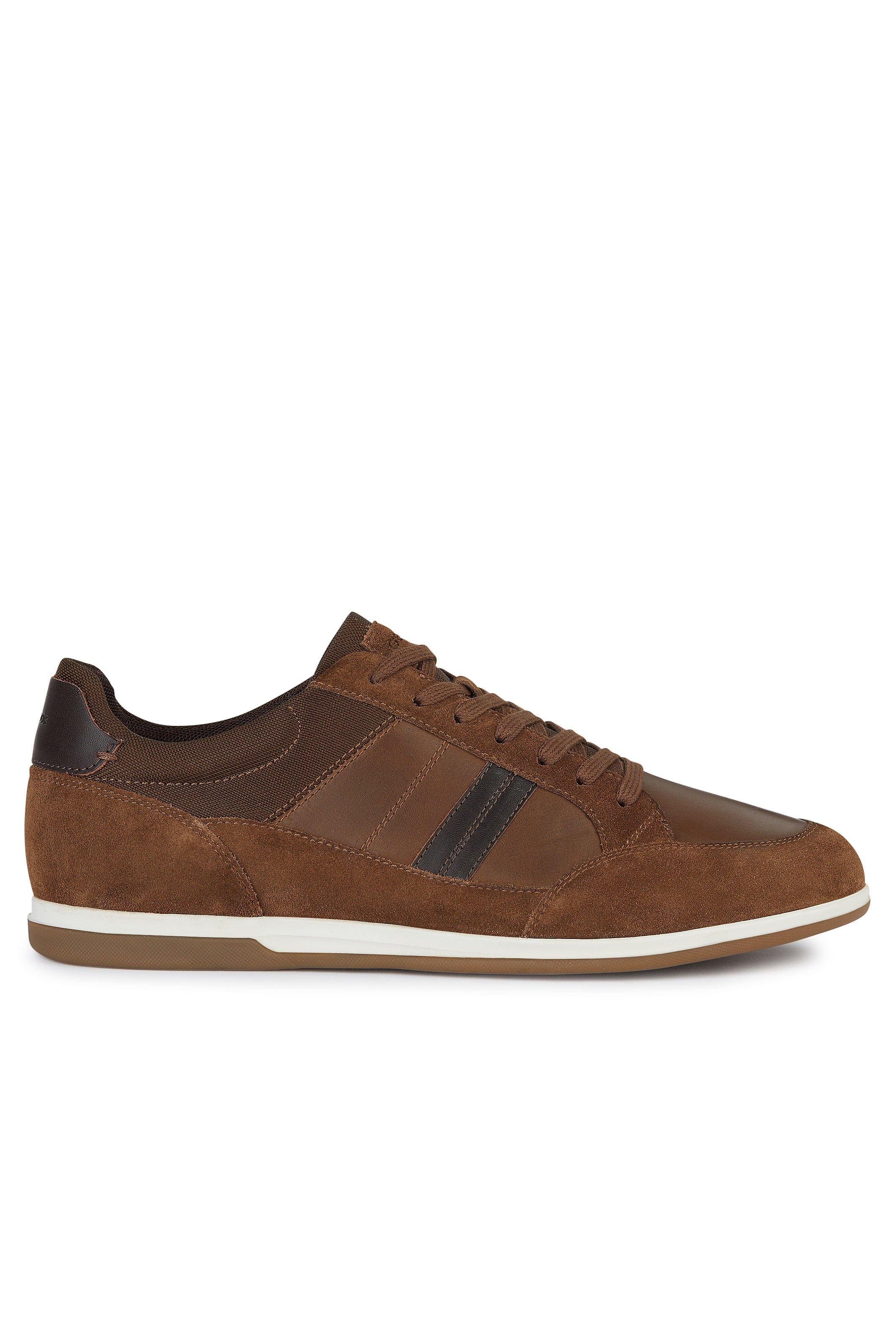 Renan A Suede & Waxed Leather Trainers - Light Brown