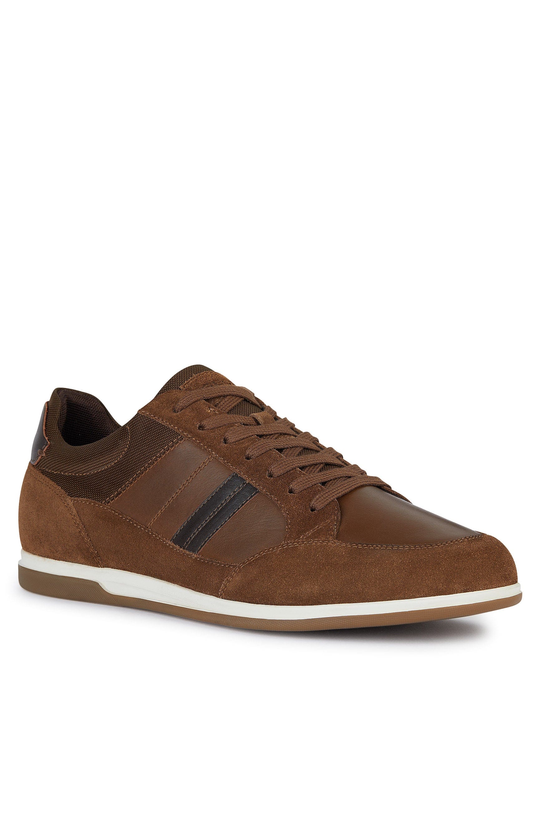 Renan A Suede & Waxed Leather Trainers - Light Brown - Image 2