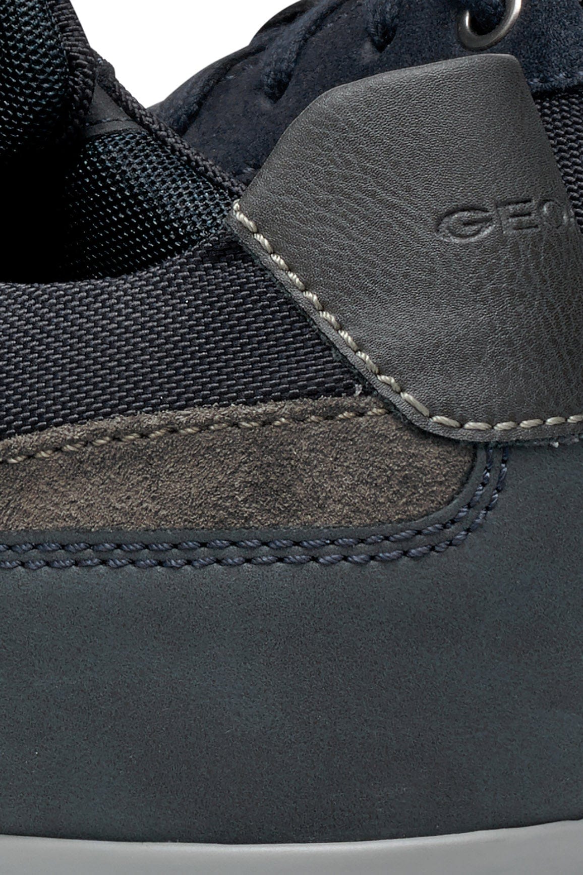 Renan B Suede and Waxed Leather Trainers - Navy/Grey - Image 10