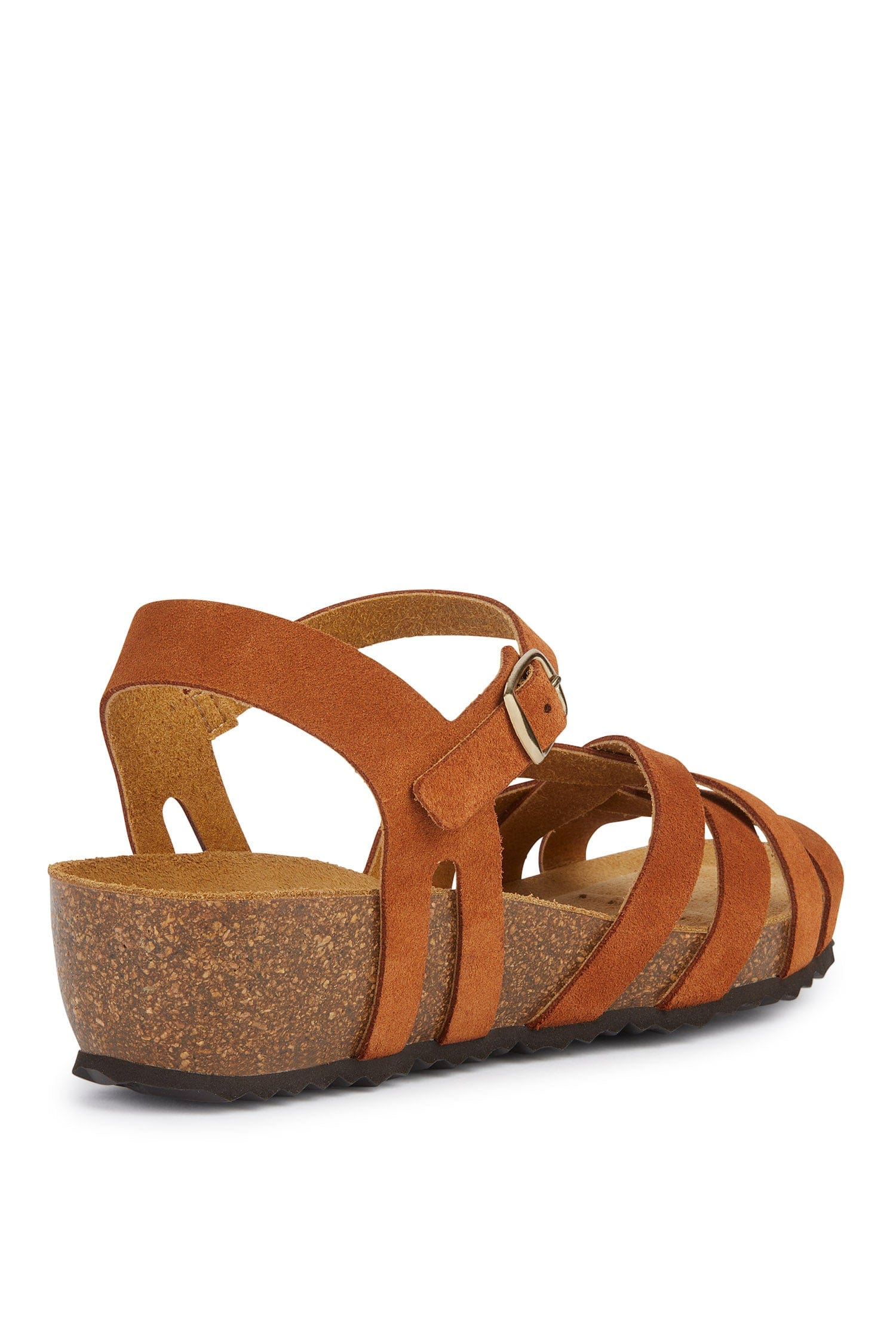 Sthellae Suede Leather Sandals - Cognac - Image 4