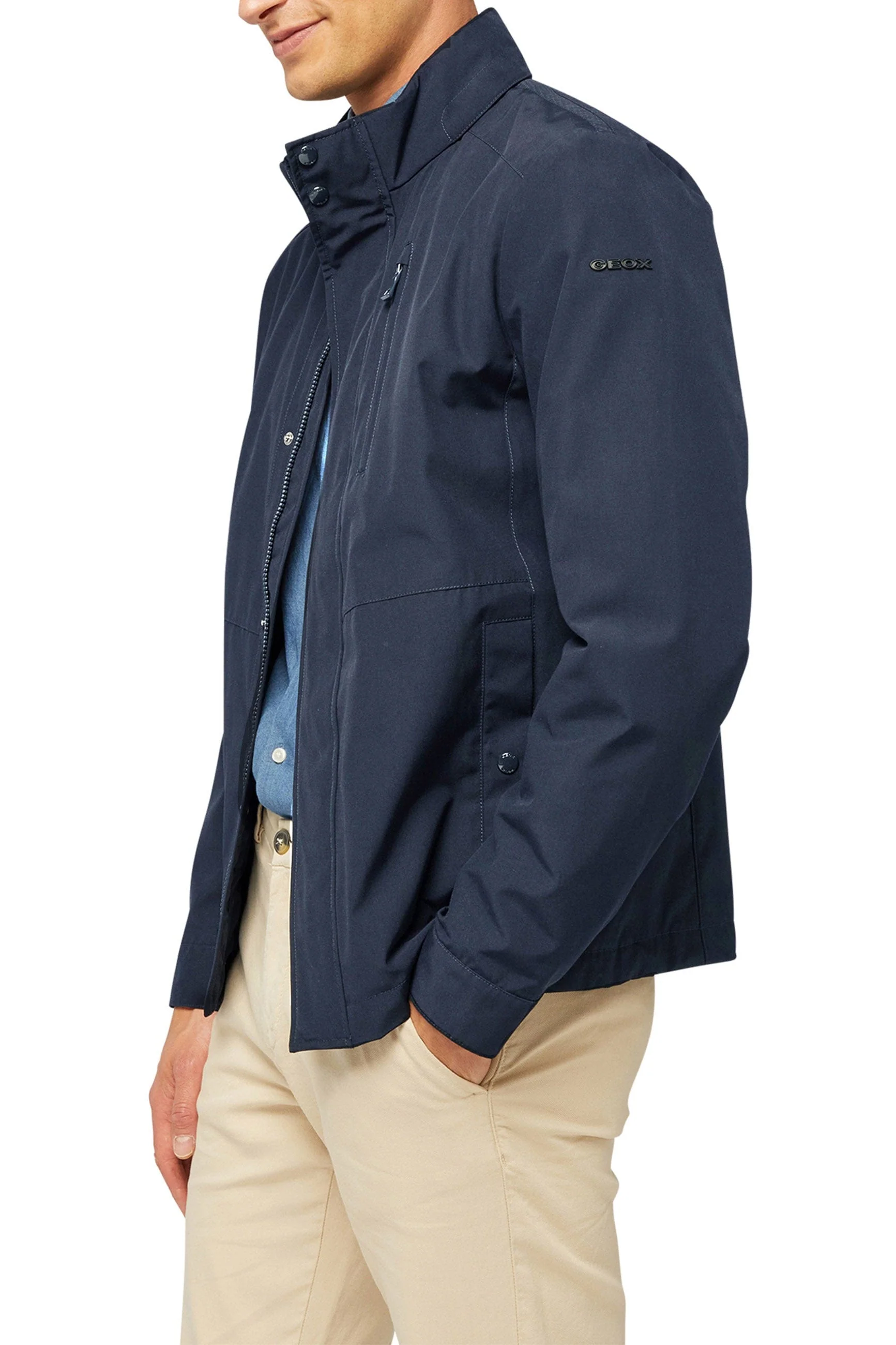 Vincit Cotton Blend Jacket - Sky Captain - Image 3