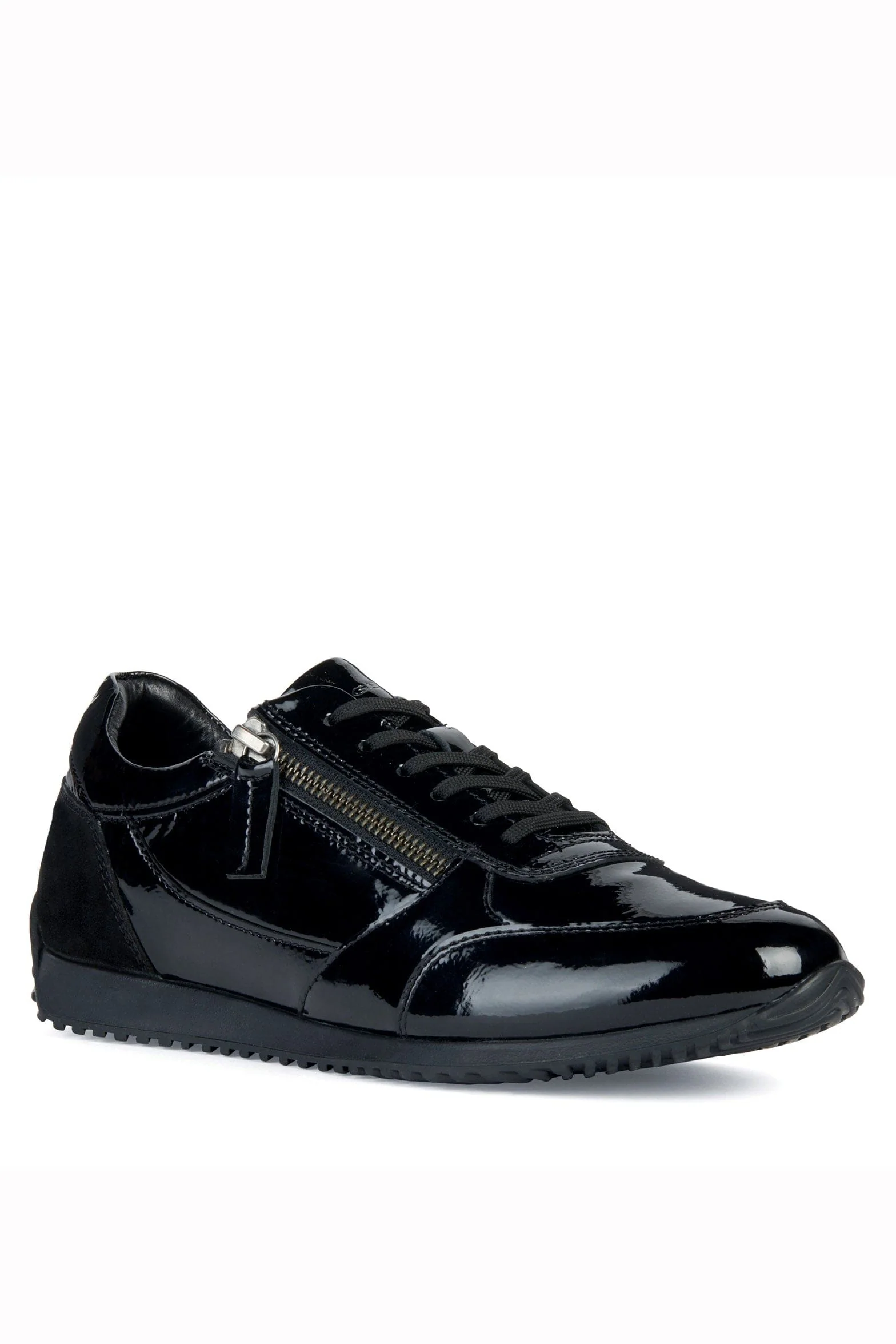 Womens Calithe A Nappa & Suede Trainers - Black - Image 3
