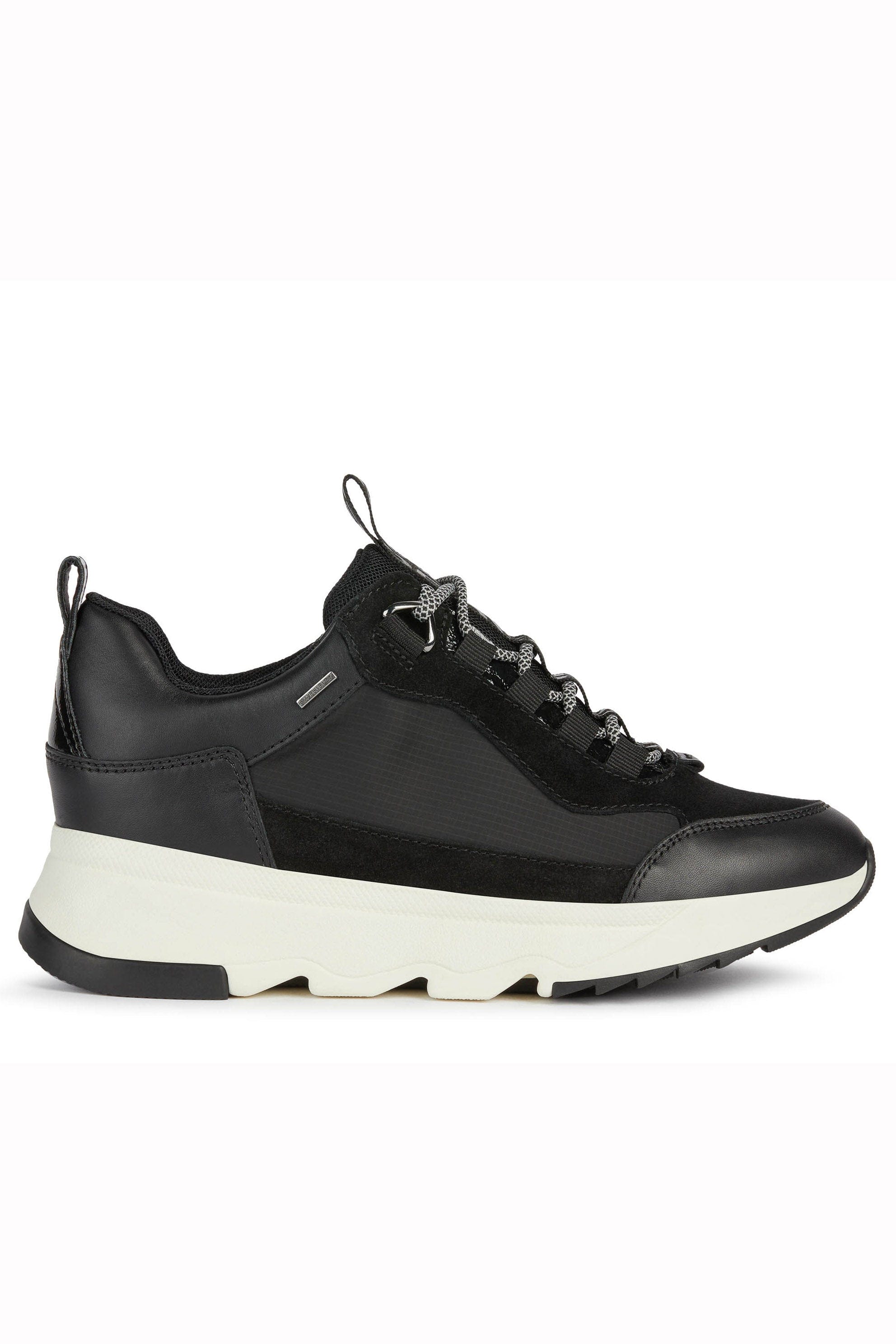 Womens Falena ABX Nappa & Suede Trainers - Black